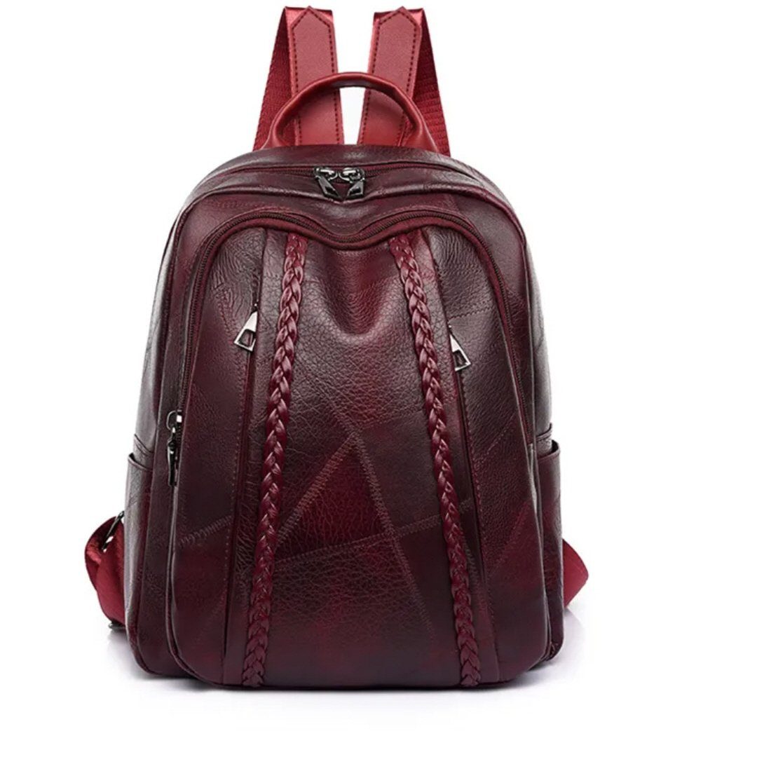 SHG Freizeitrucksack ֎ Damenrucksack Cityrucksack Tagesrucksack Schulrucksack bordeaux (Freizeit Reise Arbeit Schule Uni Konzert Shopping, AL-MWB42Rot)