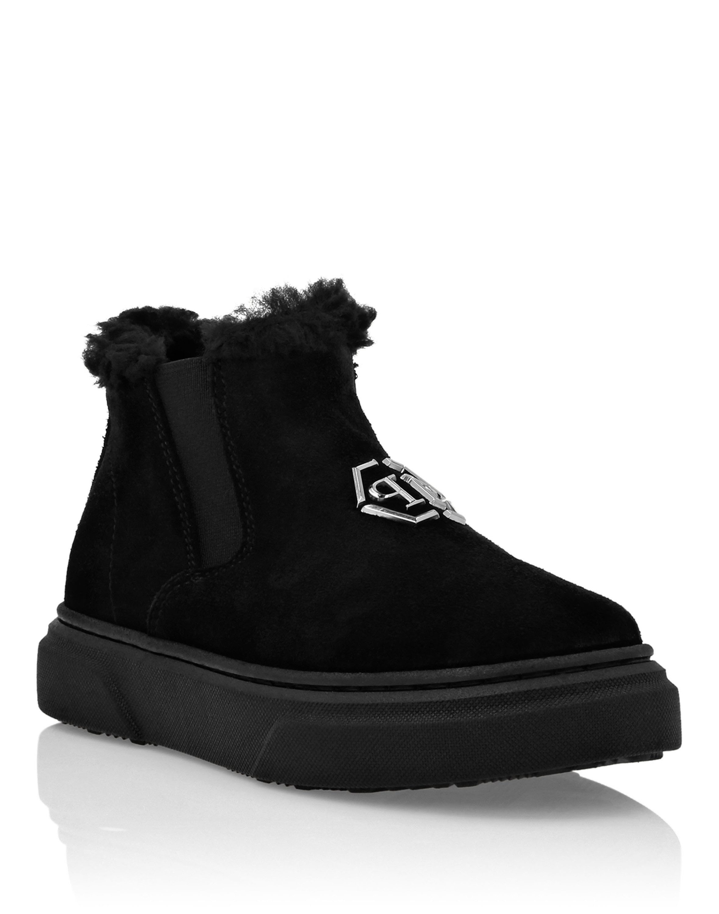 PHILIPP PLEIN Flache Stiefeletten Bootsschuh