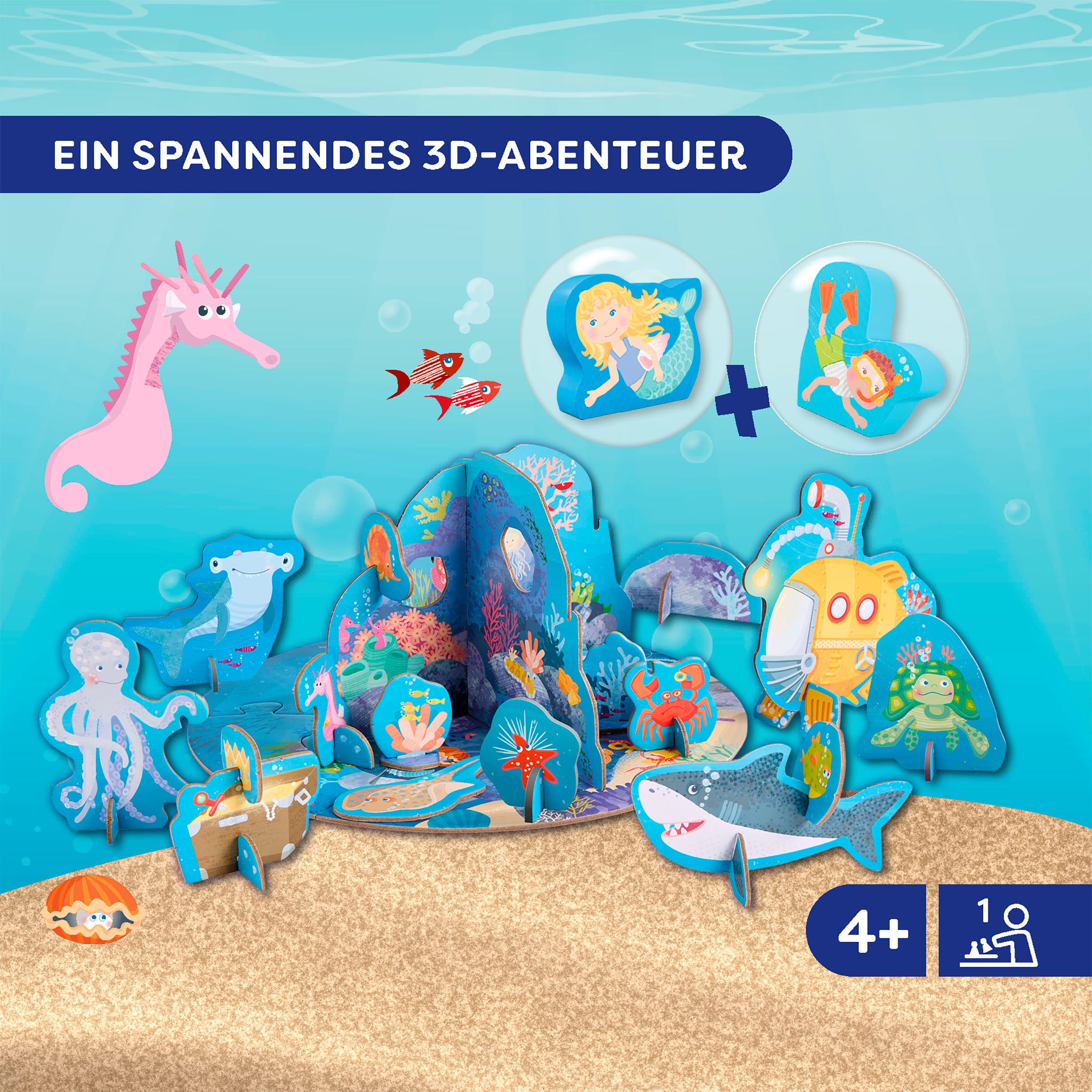 Haba Puzzle 3D Spielwelt Unterwasser, Puzzleteile