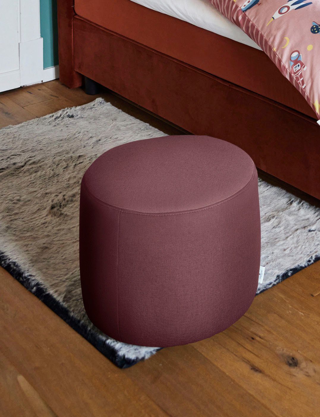 TOM TAILOR HOME Pouf DROP PURE, ø 50 cm