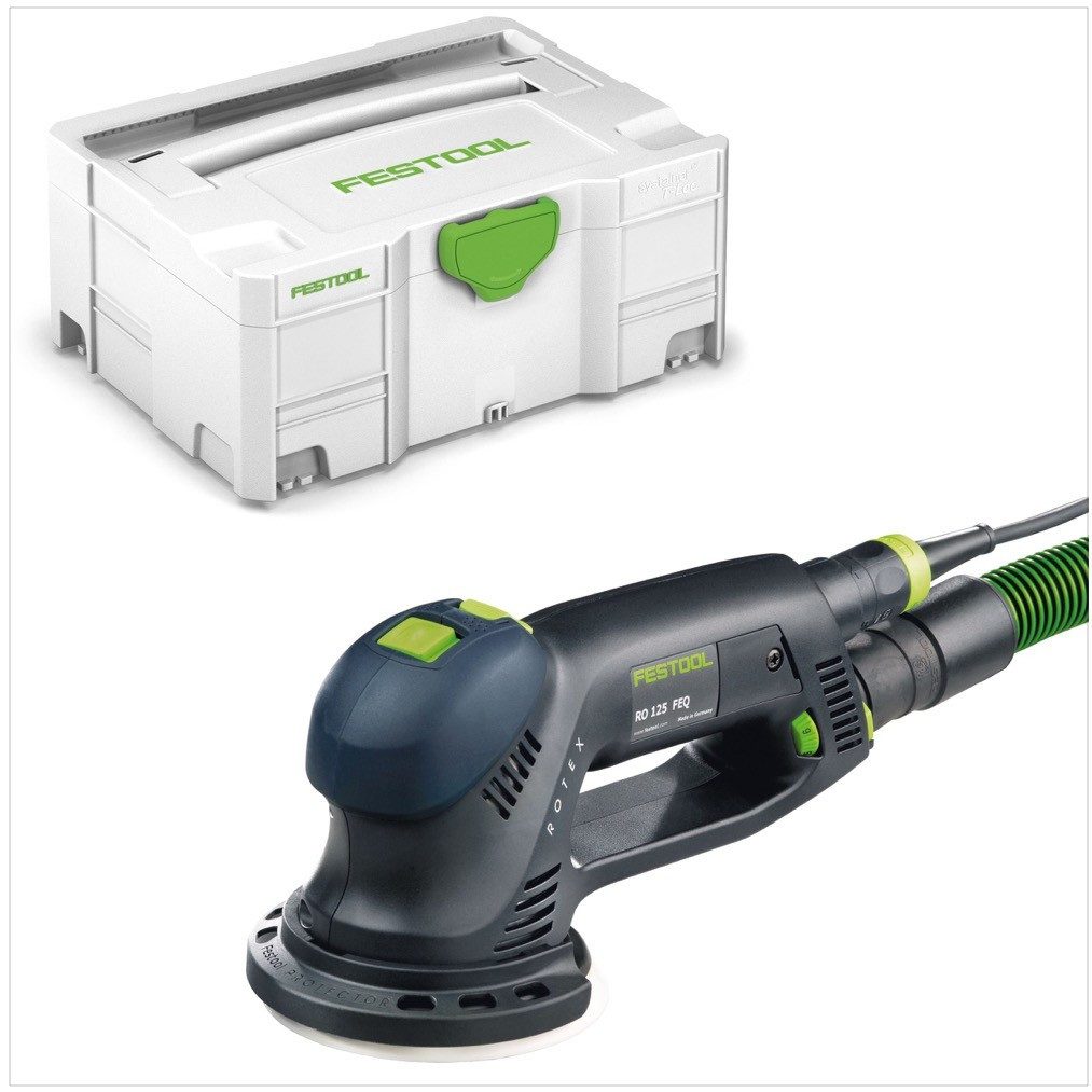 FESTOOL Exzenterschleifer RO 125 FEQ-Plus ROTEX Getriebe Exzenterschleifer (571779) 500W