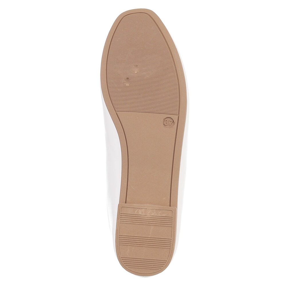 Ital-Design Minimalistische Damen Ballerinas für Alltag und Freizeit Ballerina (91554506) Blockabsatz Klassische Ballerinas in Weiß