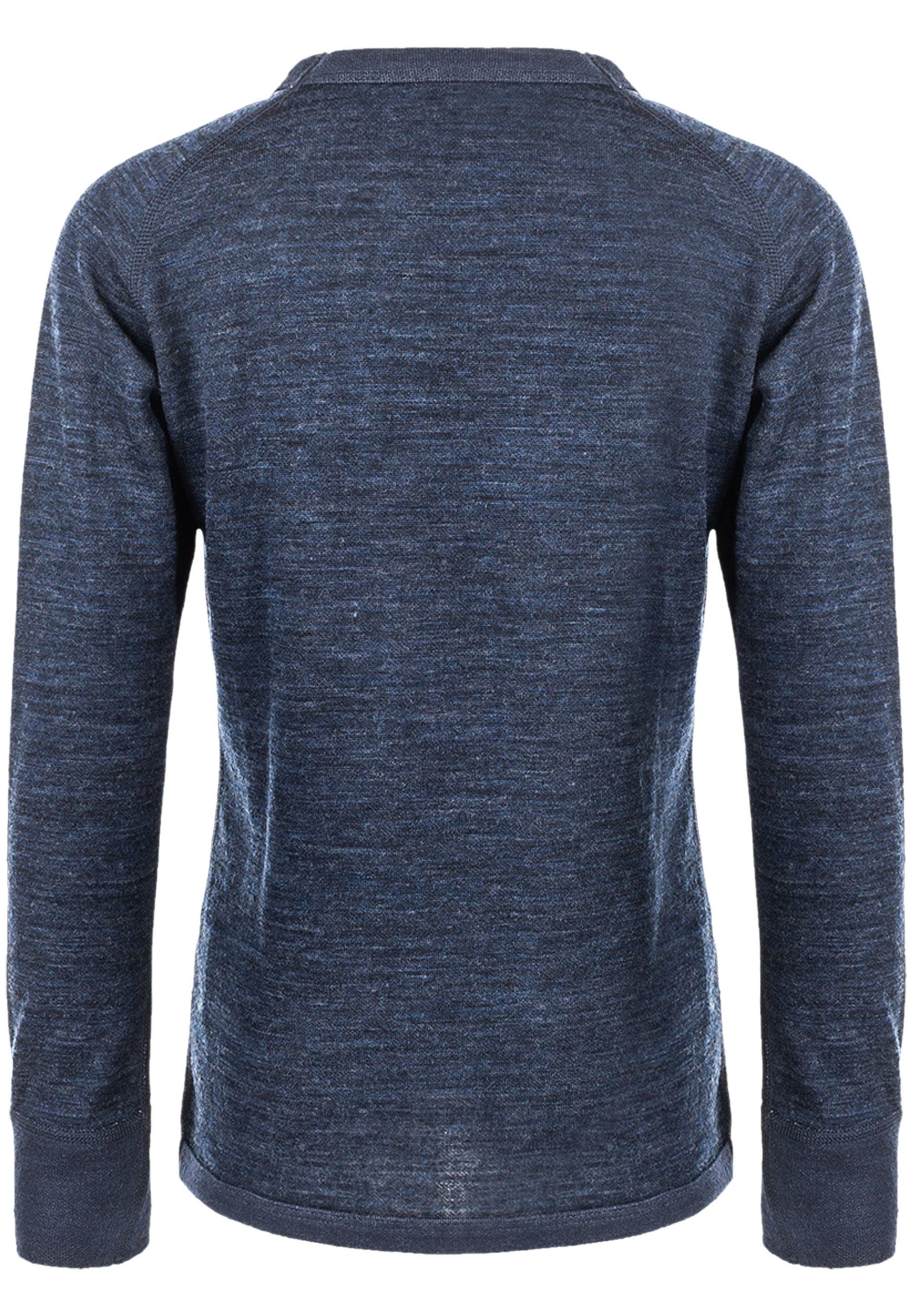 Pattani Funktionsshirt Merinowolle-Anteil blau ZIGZAG mit hohem Wool