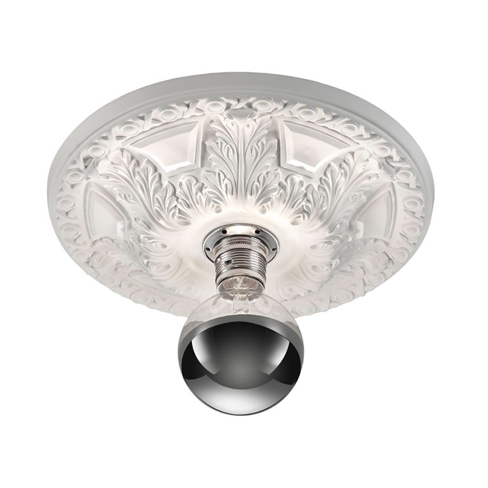 TRIO Leuchten Deckenleuchte, LED-Leuchtmittel fest verbaut, Deckenlampe ausgefallen Stuckrosette Decke Lichter