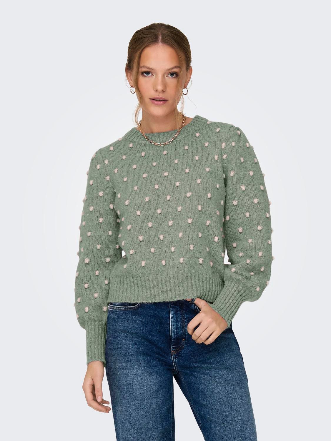 JACQUELINE de YONG Strickpullover Strickpullover Puffärmel günstig online kaufen