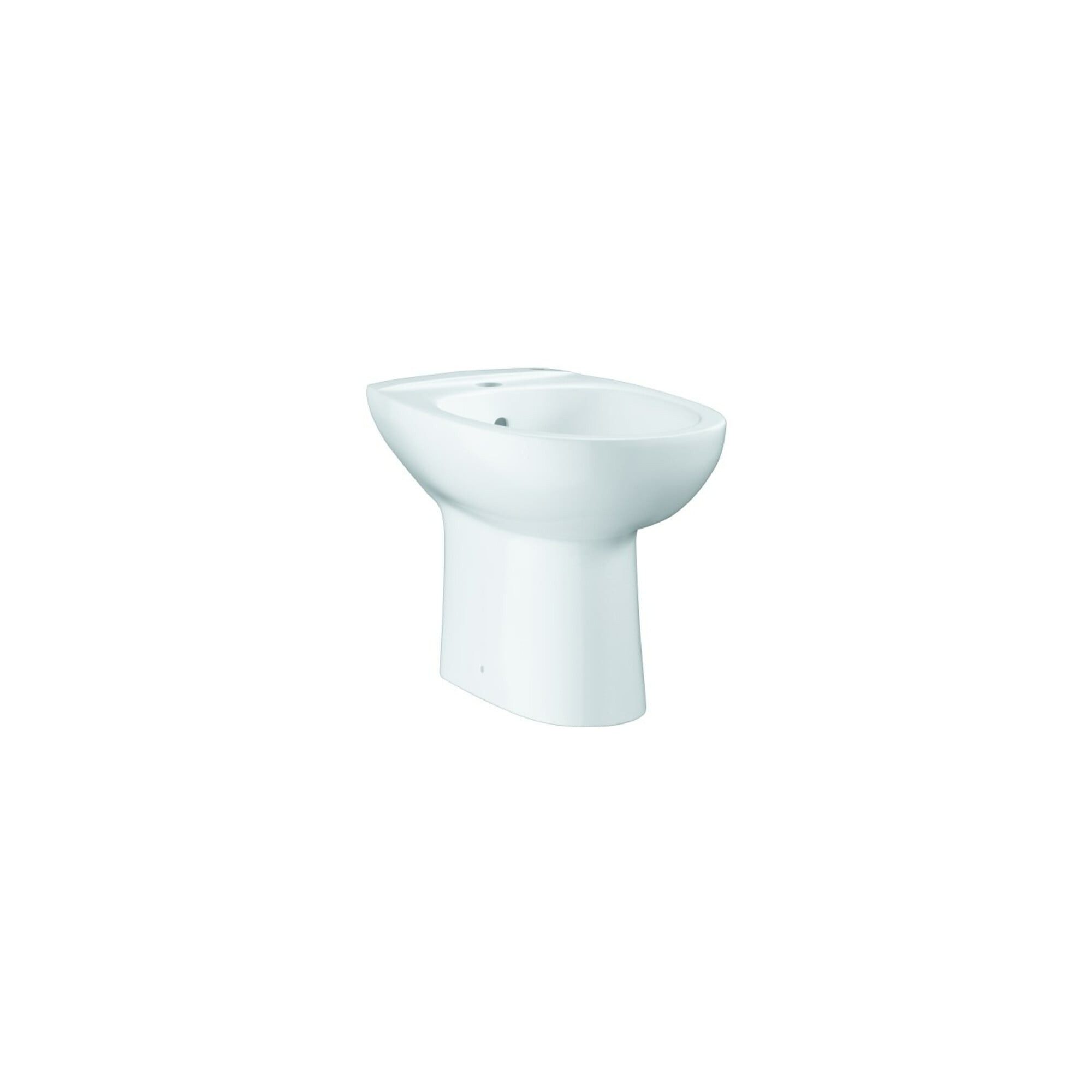 Grohe Waschbecken Grohe Standbidet Bau Keramik alp-we, 1 HL m ÜL, mit Befestigungsset