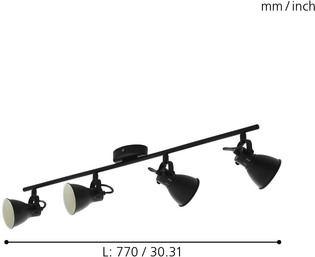 LED LED Deckenlampe Deckenleuchte, Deckenspots LED wechselbar, SERAS 2, EGLO LED Warmweiß,