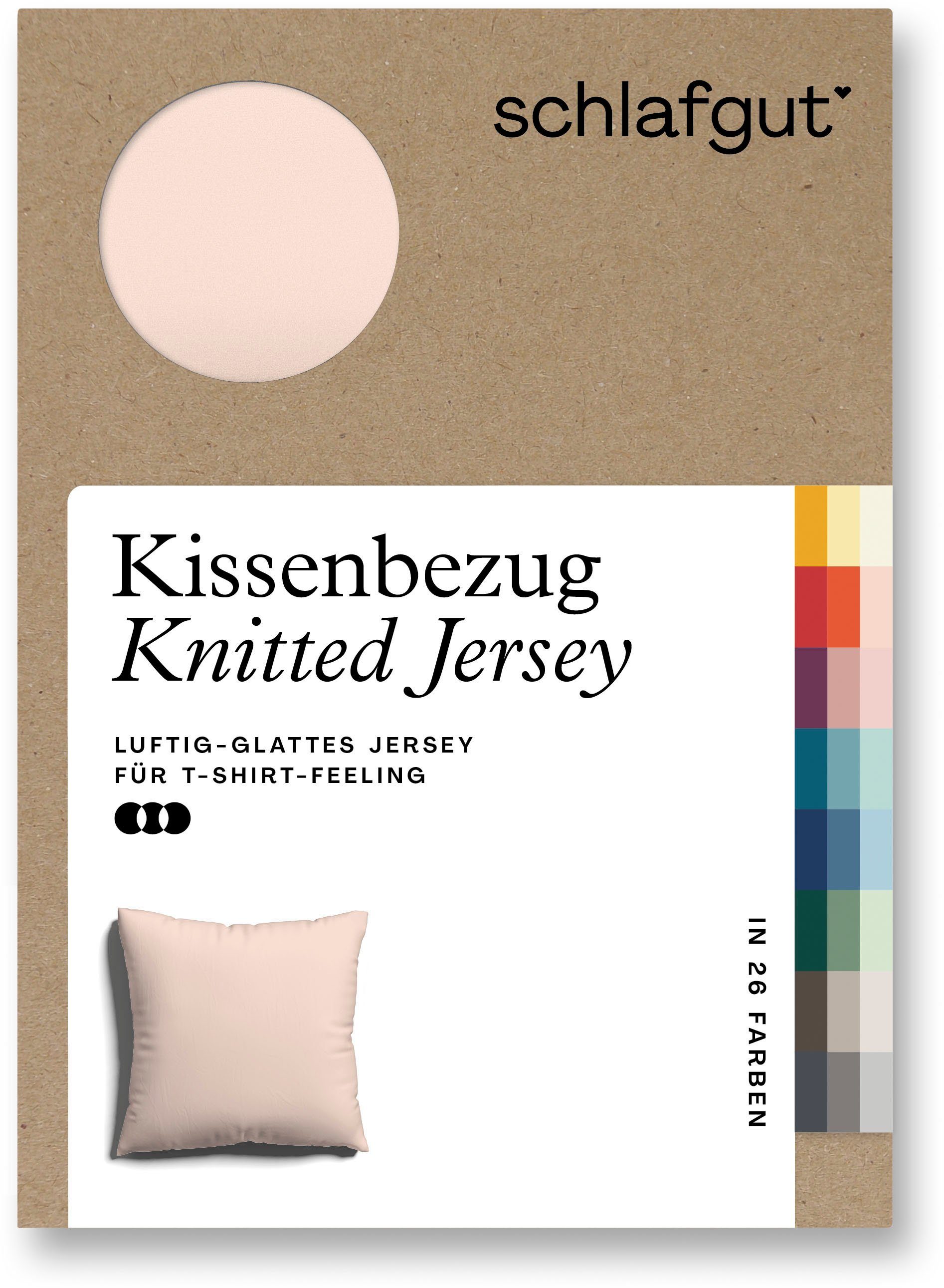 Schlafgut Kissenbezug Knitted Jersey aus Bio-Baumwolle günstig online kaufen