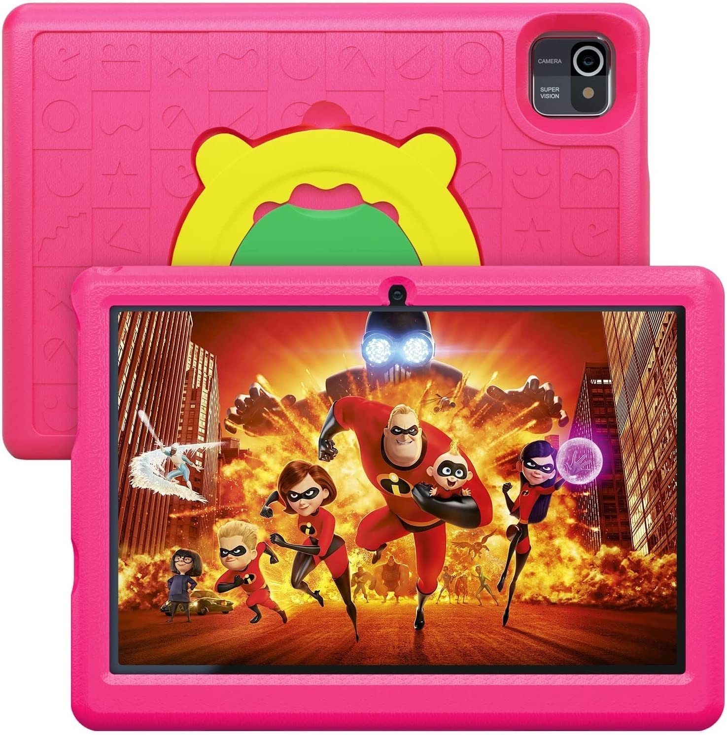 Happybe KT1006 Kinder Tablet (10", 32 GB, Android 12, großes Display) PINK