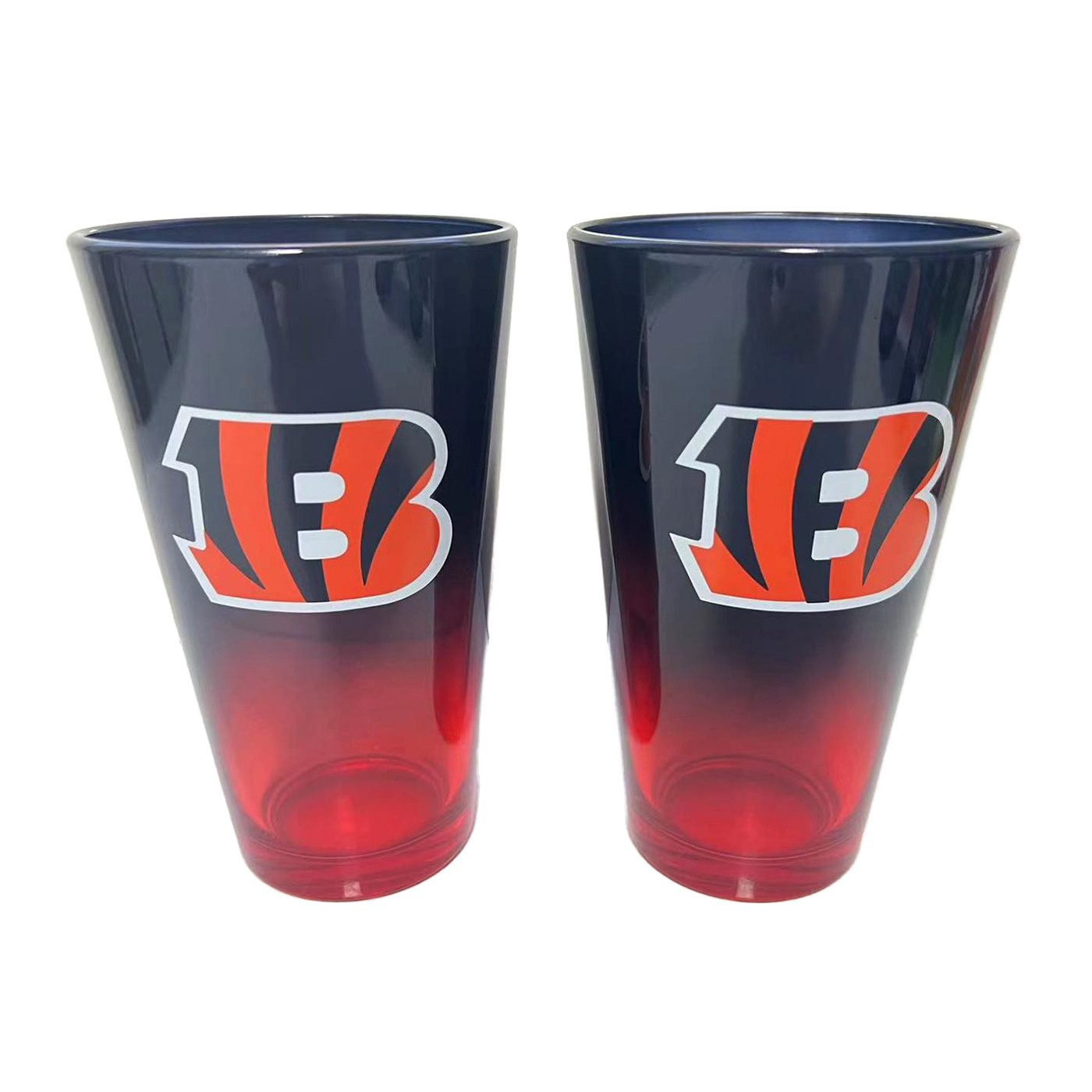 Cincinnati Bengals Glas Cincinnati Bengals Pint Glass 2er-Set, Glas