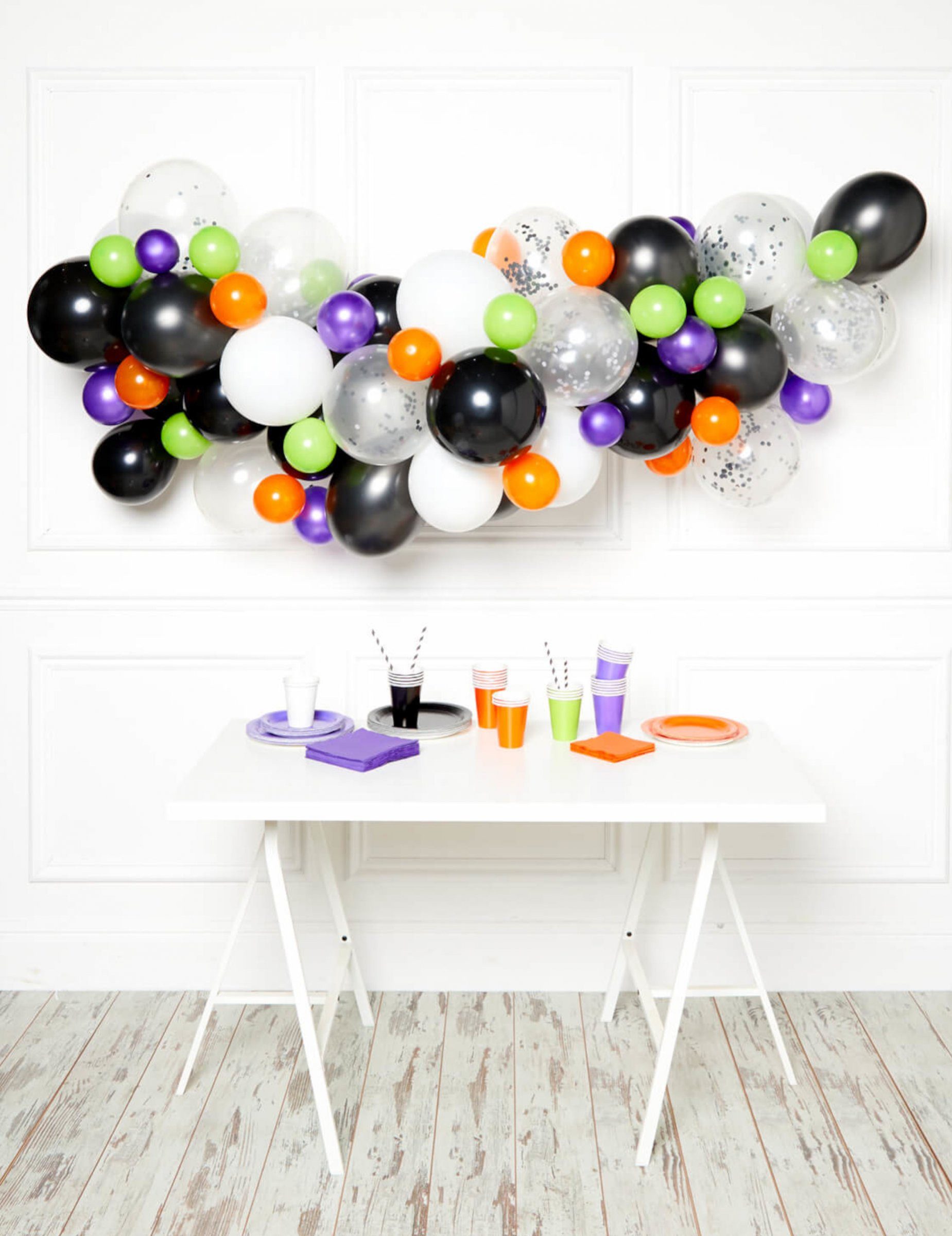 Riethmüller Kostüm Ballonbogen Raumdekoration Halloween bunt 4 m