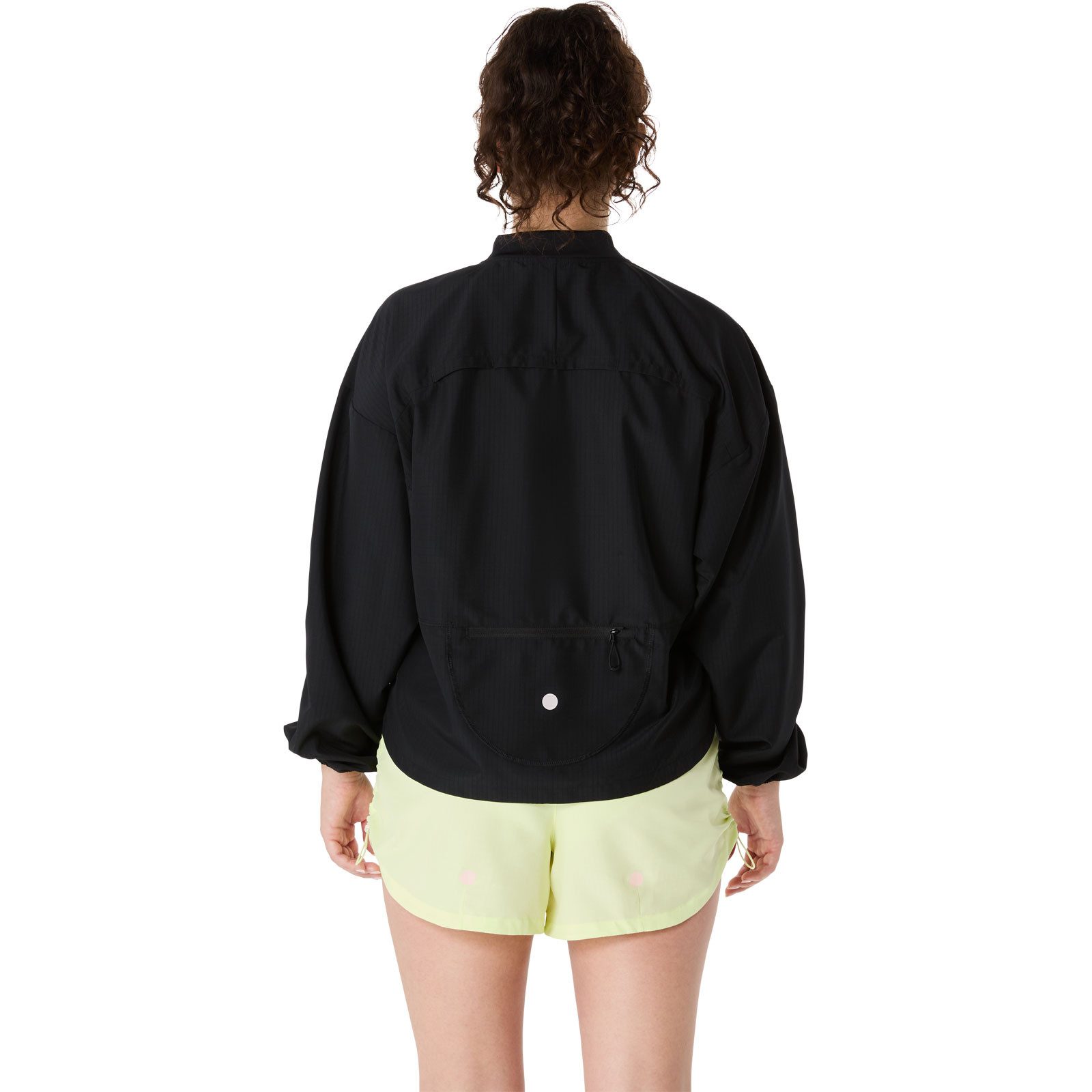 Asics Laufjacke Nagino Run Adjustable Jacket Lady 2012D138-002 Winddicht und Ergonomisch.