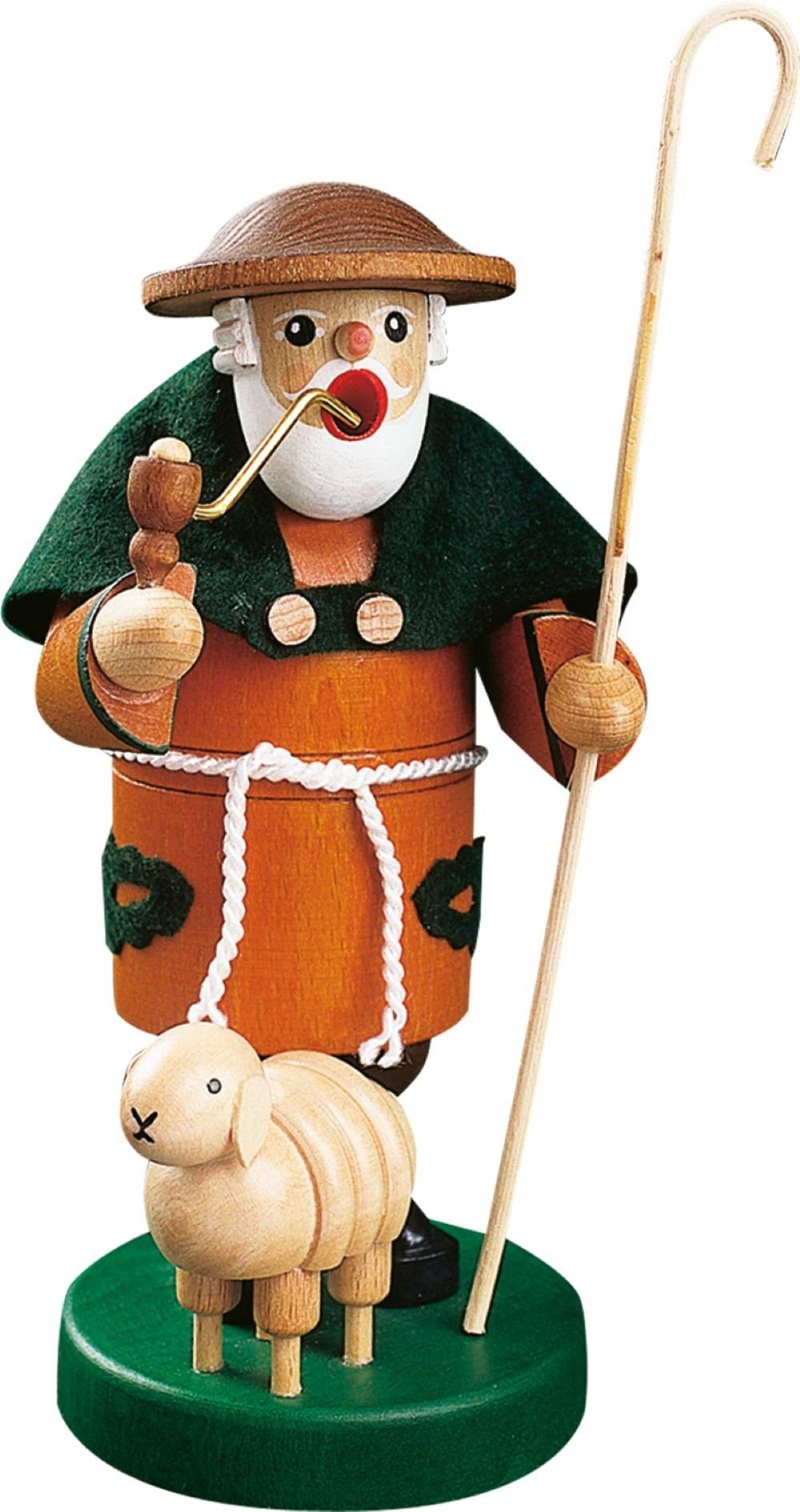 Richard Glaesser Фигурка курильщик Schäfer, Höhe 20cm, Handwerkskunst original Erzgebirge