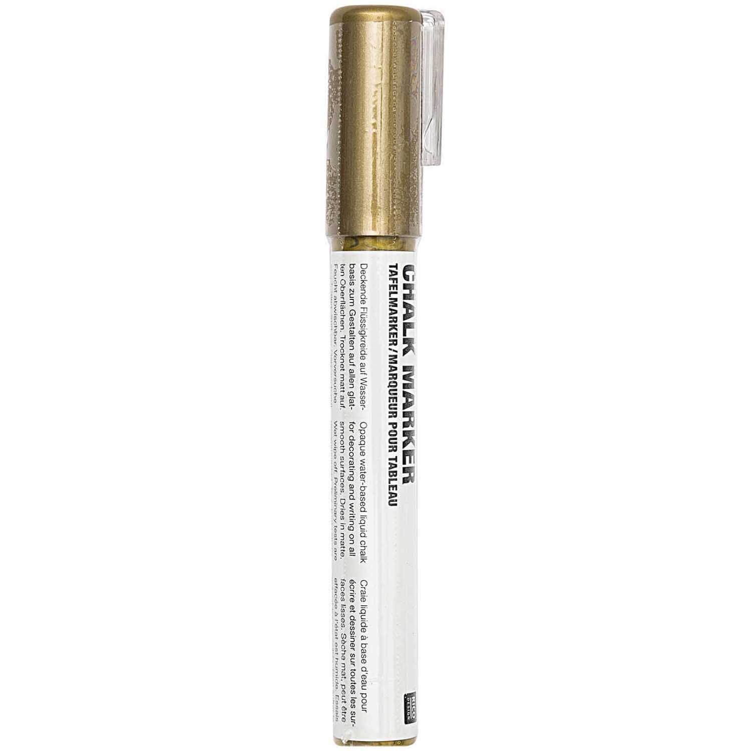 Rico Design Kreidemarker Tafelmarker, gold, Kreidestift