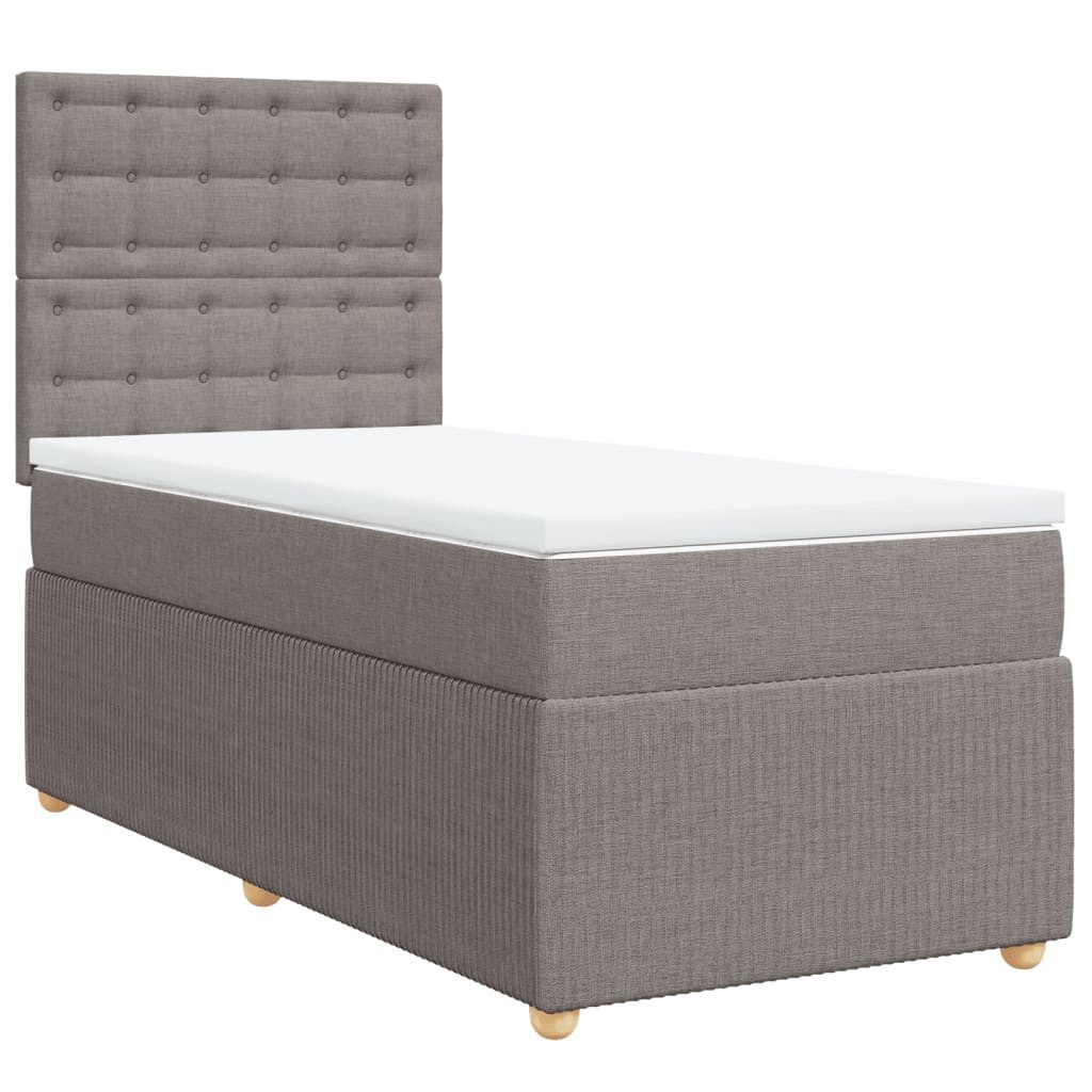 vidaXL Bett Boxspringbett mit Matratze Taupe günstig online kaufen