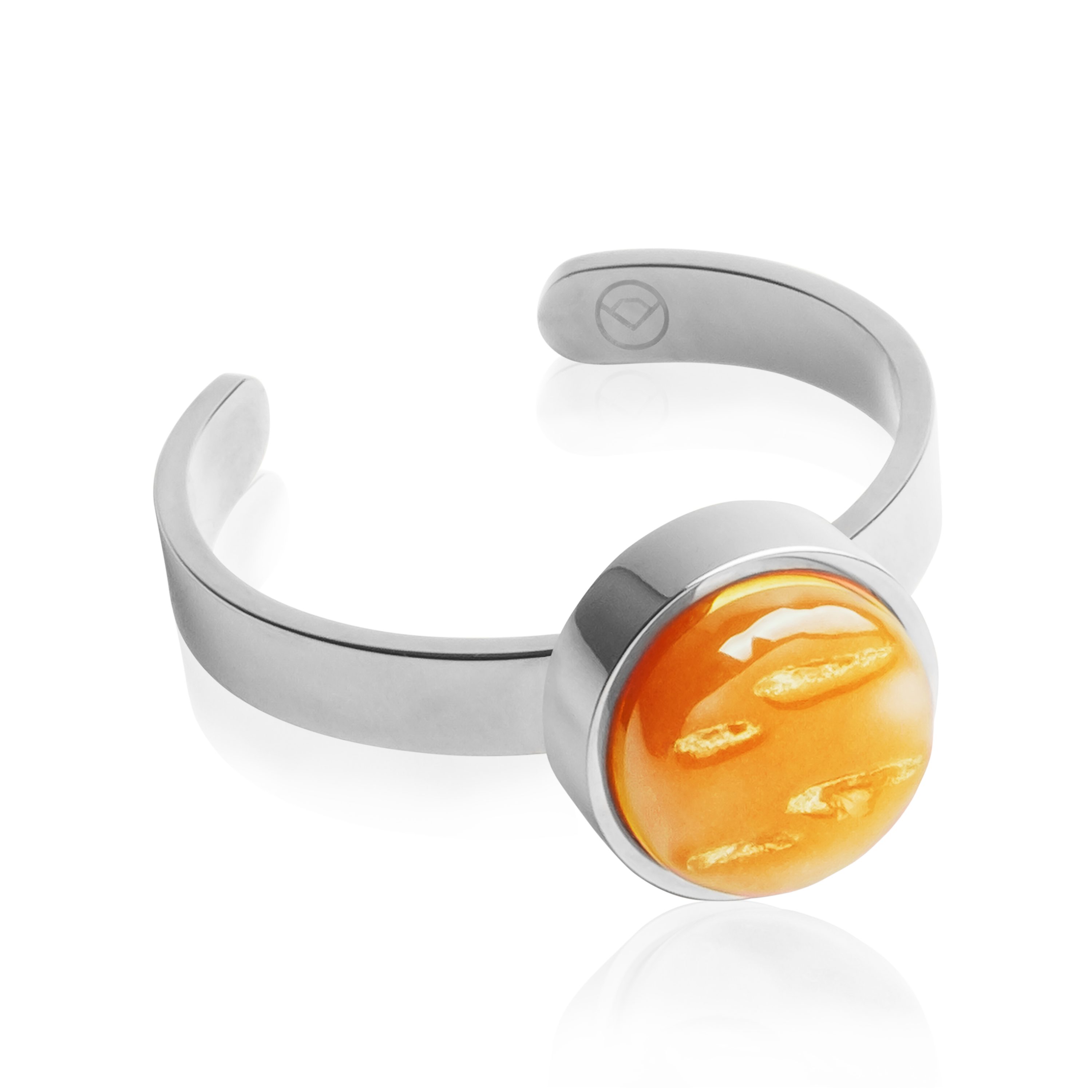 ALEXASCHA Fingerring Verstellbarer Ring mit Stein • 8mm