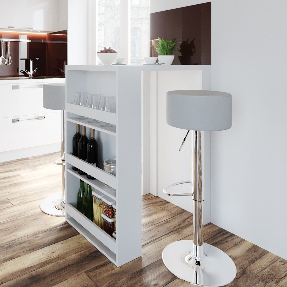 Vicco Bartisch, Weiß, 57 x 80 cm