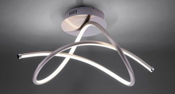 JUST LIGHT LED Deckenleuchte VIOLETTA, LED fest integriert, Warmweiß, inklusive festverbaute LED, aus Eisen gefertigte Deckenlampe