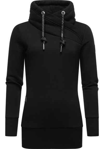 Ragwear Sweatshirt Neska modischer Longsleeve Pullover mit hohem Kragen