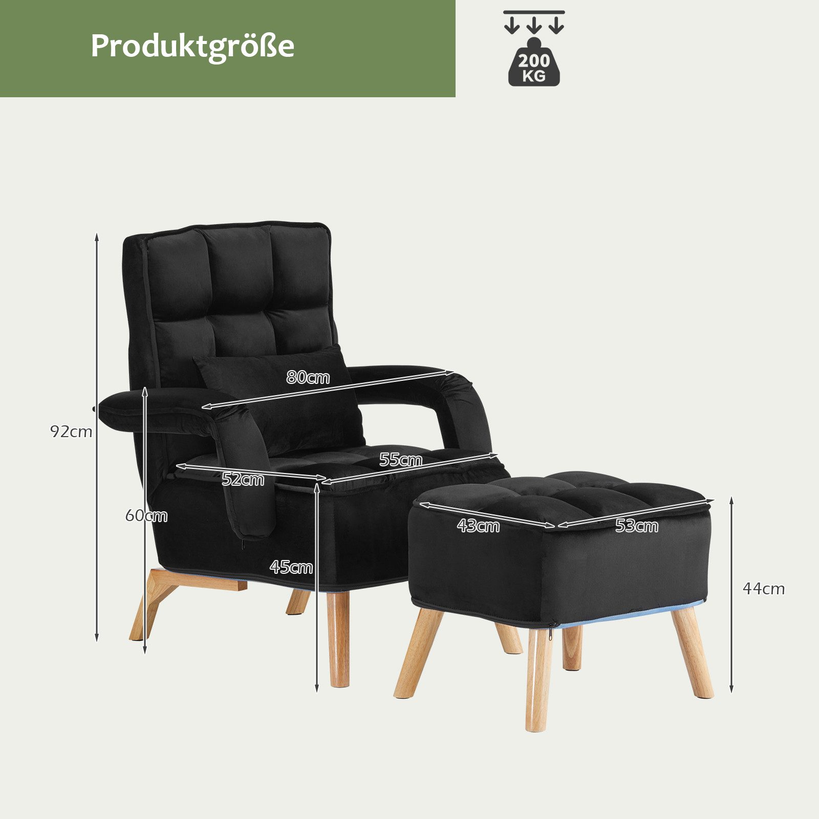 Ofcasa Relaxsessel Loungesessel Polsterstuhl (Relaxsessel mit günstig online kaufen