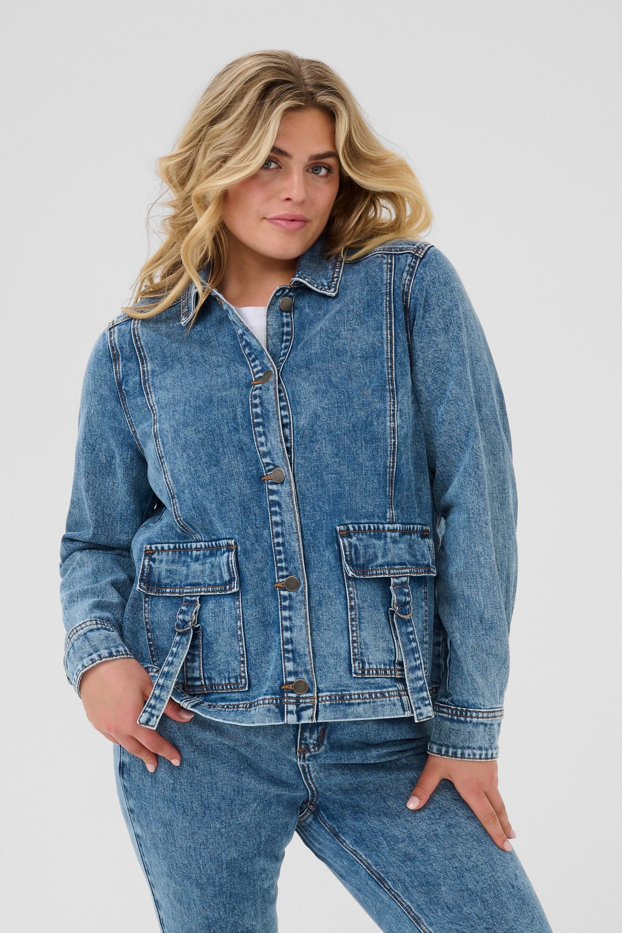 KAFFE Curve Jeansjacke Jeansjacke KCelona plus günstig online kaufen