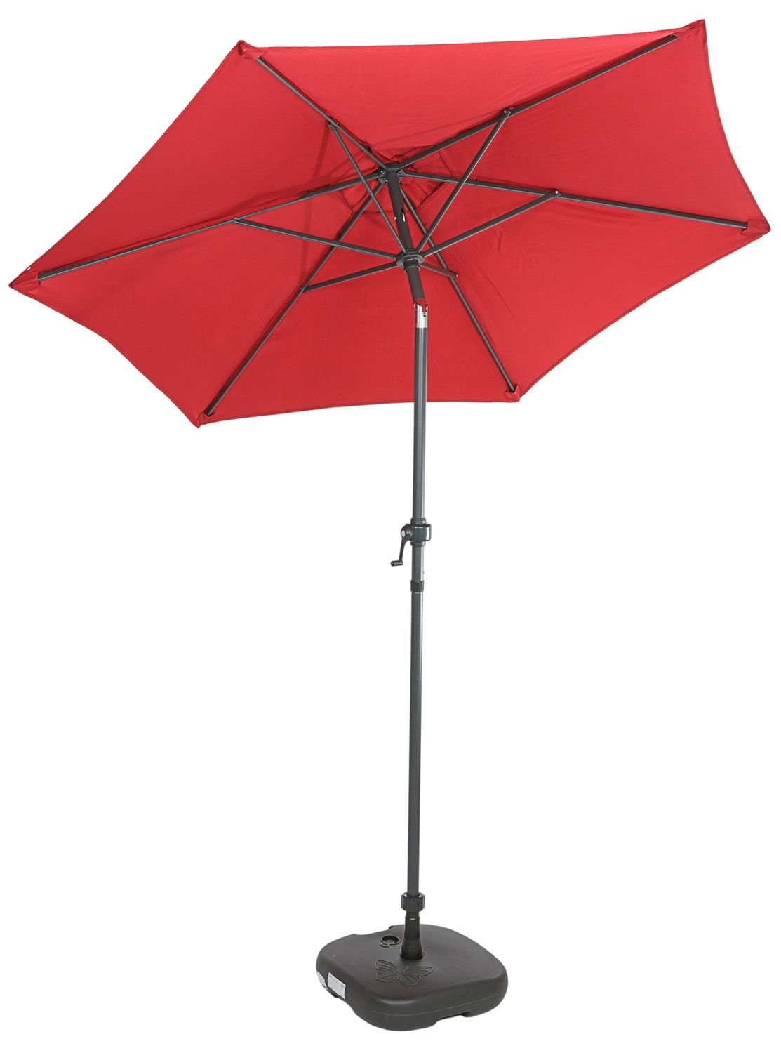 Terrassenschirm-Ersatzbaldachin – 2x2 Meter, 160G Polyester, UV- & Wasserdicht, Für Markttisch & Deck (Weinrot)