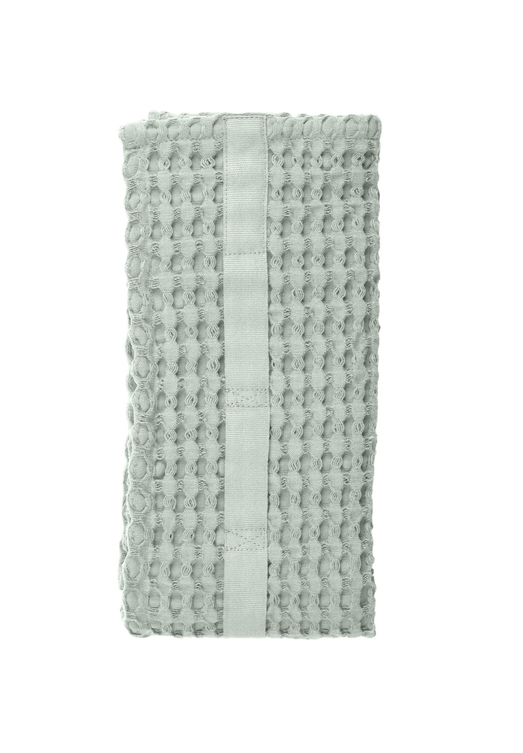 The Organic Company Handtuch Mint Hand Bio-Baumwolle Towel, - Waffle Dusty Waffelpique, Big pastellgrün zertifizierte GOTS