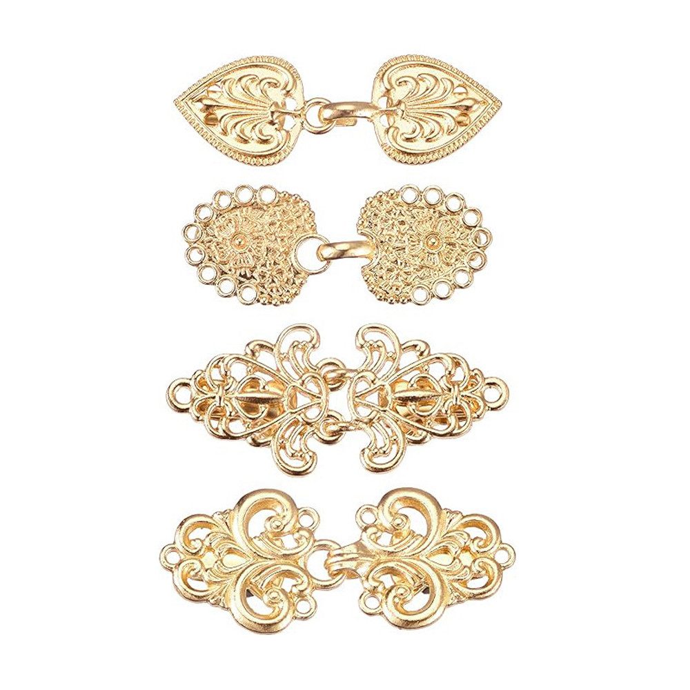 Bomiclss Anstecknadel Set Kleider-Clips, Pullover-Clips, Schal-Clips für Frauen (4-tlg), Vintage-Cardigan-Clip, Mädchen-Broschenclips für Kleidung