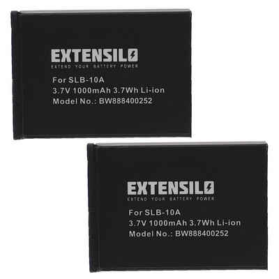 Extensilo passend für Samsung ES50, ES55, ES60, HZ10W, HZ15W, IT100, L100, L110, L200, L210, EX2F, ES63 Kamera / Foto Digitalkamera / Foto DSLR (1000mAh, 3,7V, Li-Ion) Kamera-Akku 1000 mAh