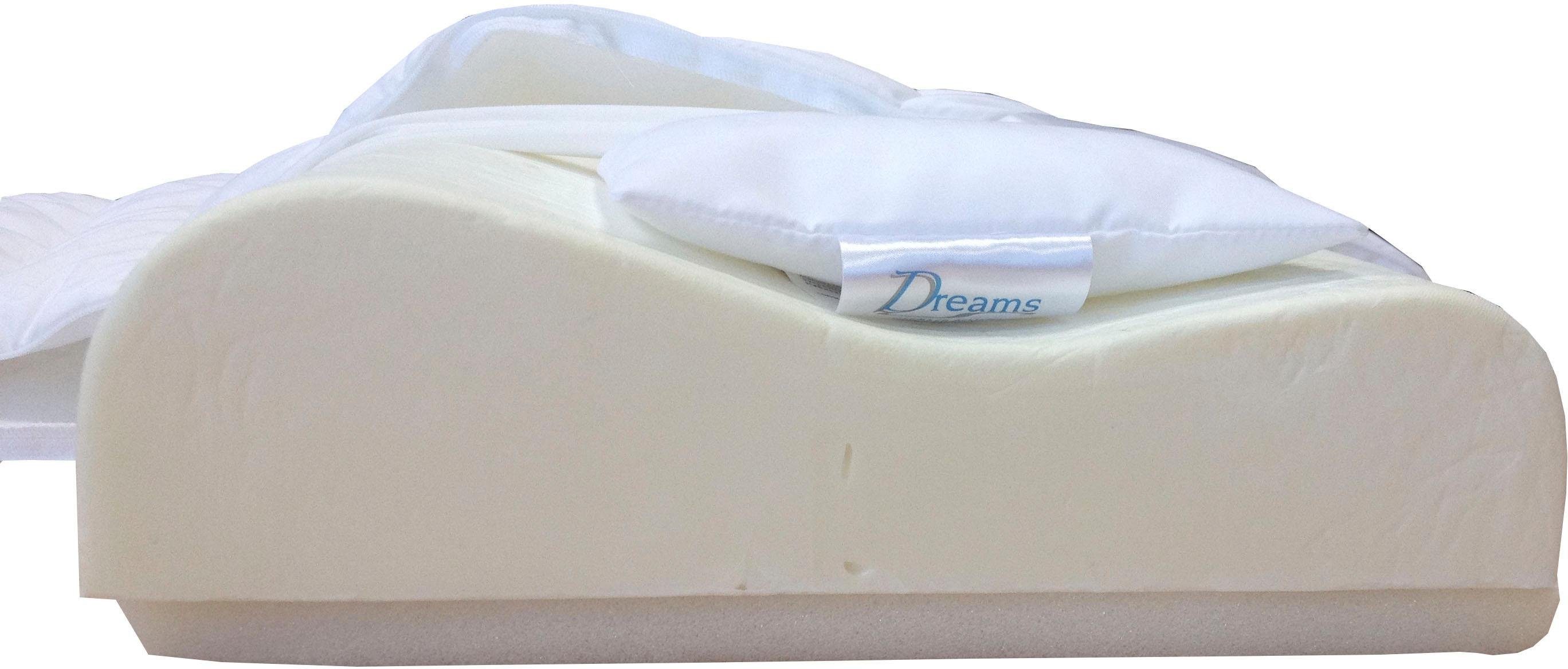Dreams Nackenstützkissen DeLuxe Visco, Bezug: 100% Baumwolle, Rückenschläfer, Seitenschläfer