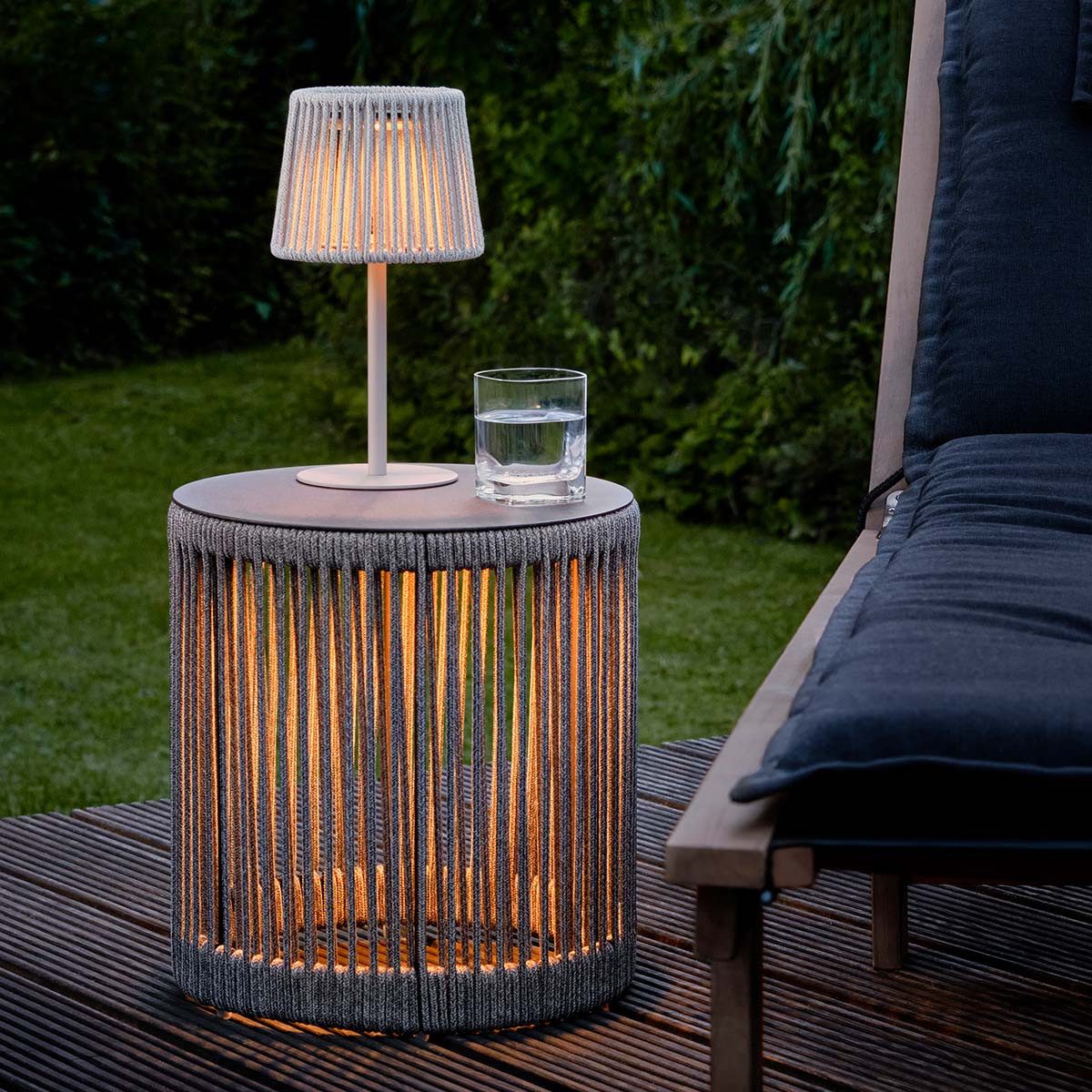 Philippi Design LED Tischleuchte Lumen Solarleuchte, LED fest integriert, Warmweiß, Tischlampe