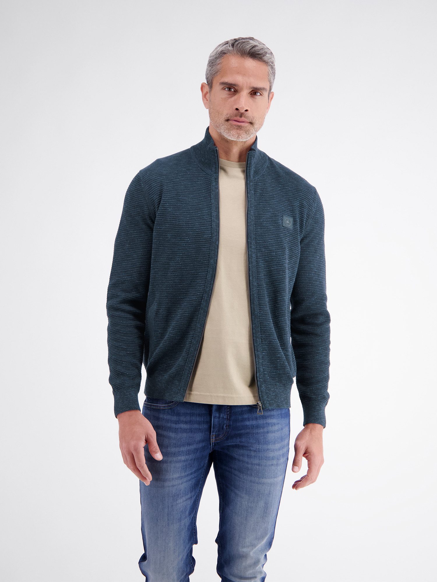 LERROS Strickjacke Sportive Strickjacke aus hochwertiger Baumwolle – Bild 3 von 5
