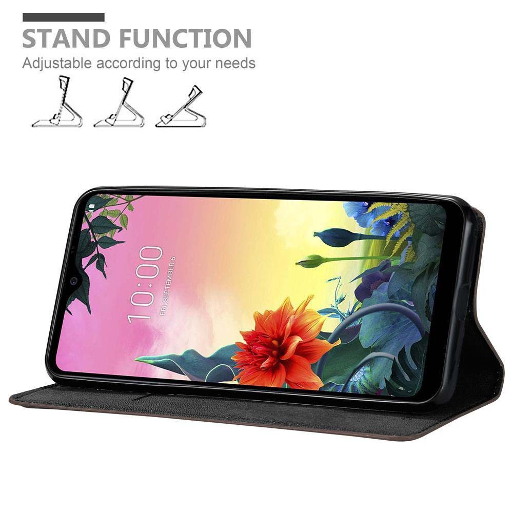 Cadorabo Handyhülle für LG K50S Hülle LG K50S, Hülle Schutzhülle mit Standfunktion, Magnetverschluss und Kartenfach
