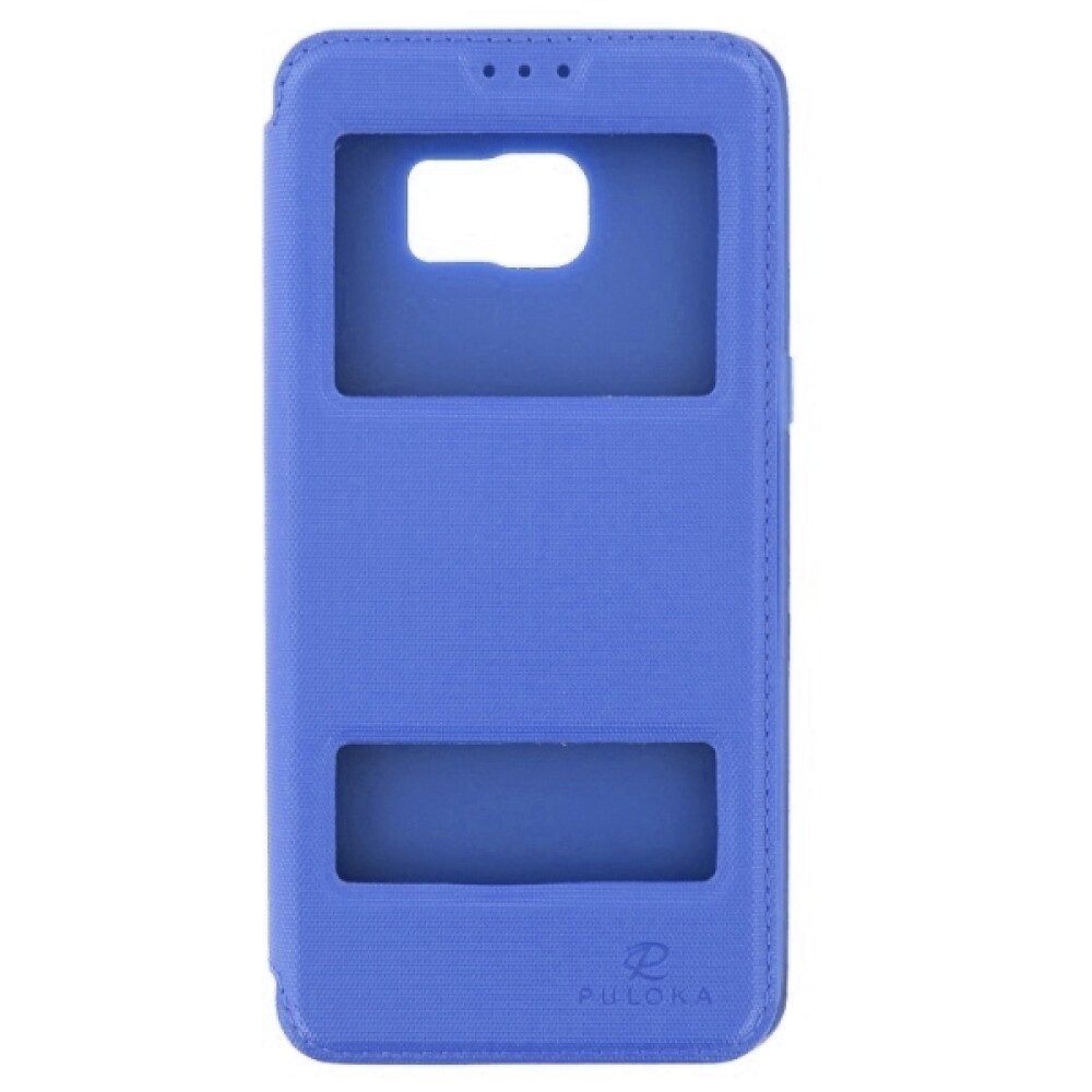 Handytasche Flip Case Handyhülle für Samsung Galaxy S6 Edge Plus Blau (Flip Cover)