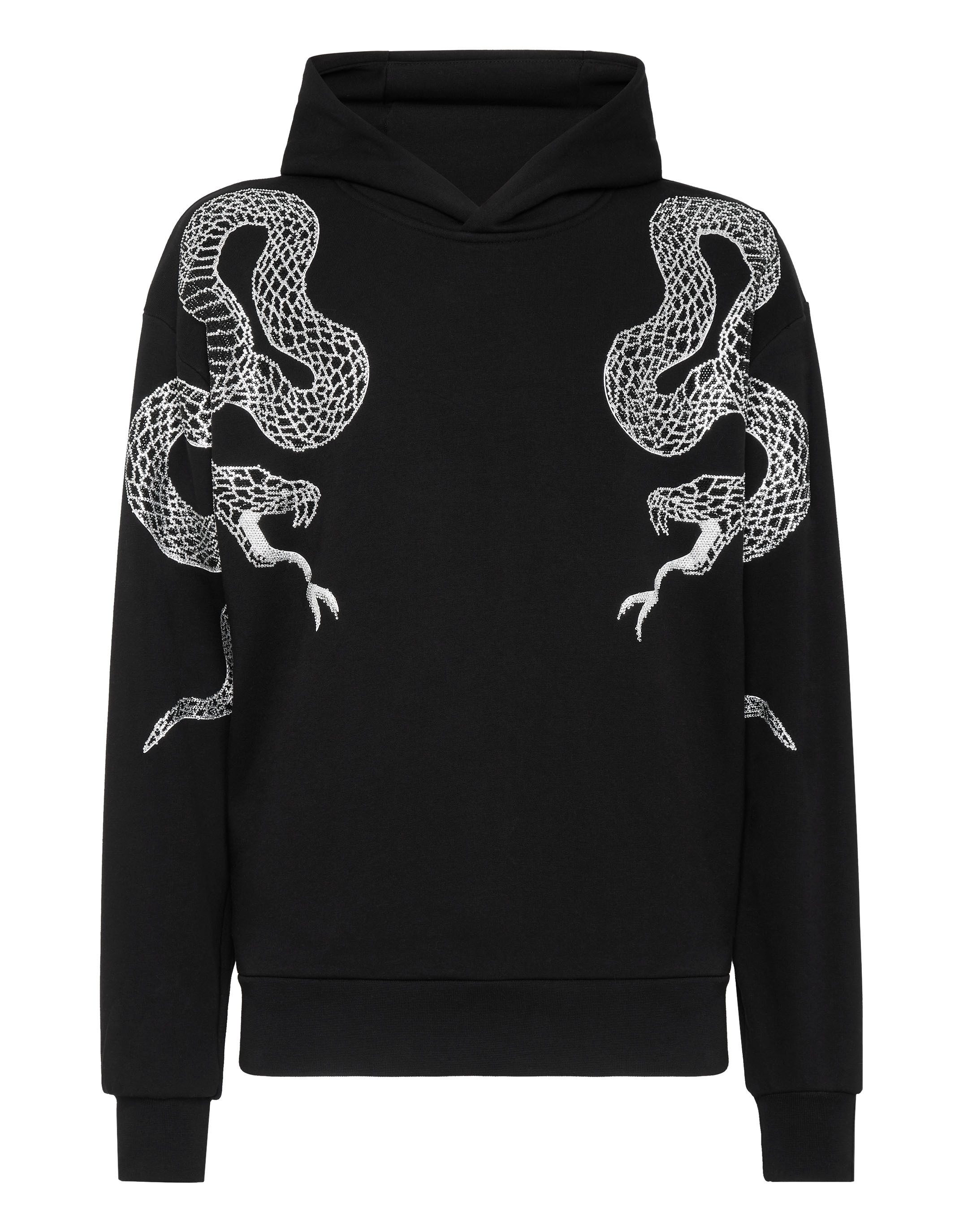 PHILIPP PLEIN Sweatshirt Snake Mit Schmucksteinen günstig online kaufen