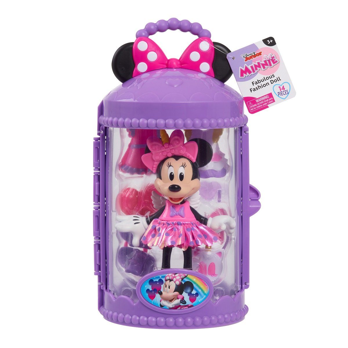 JustPlay Spielfigur Minnie Mouse Fashion Doll Puppe mit Koffer - Unicorn