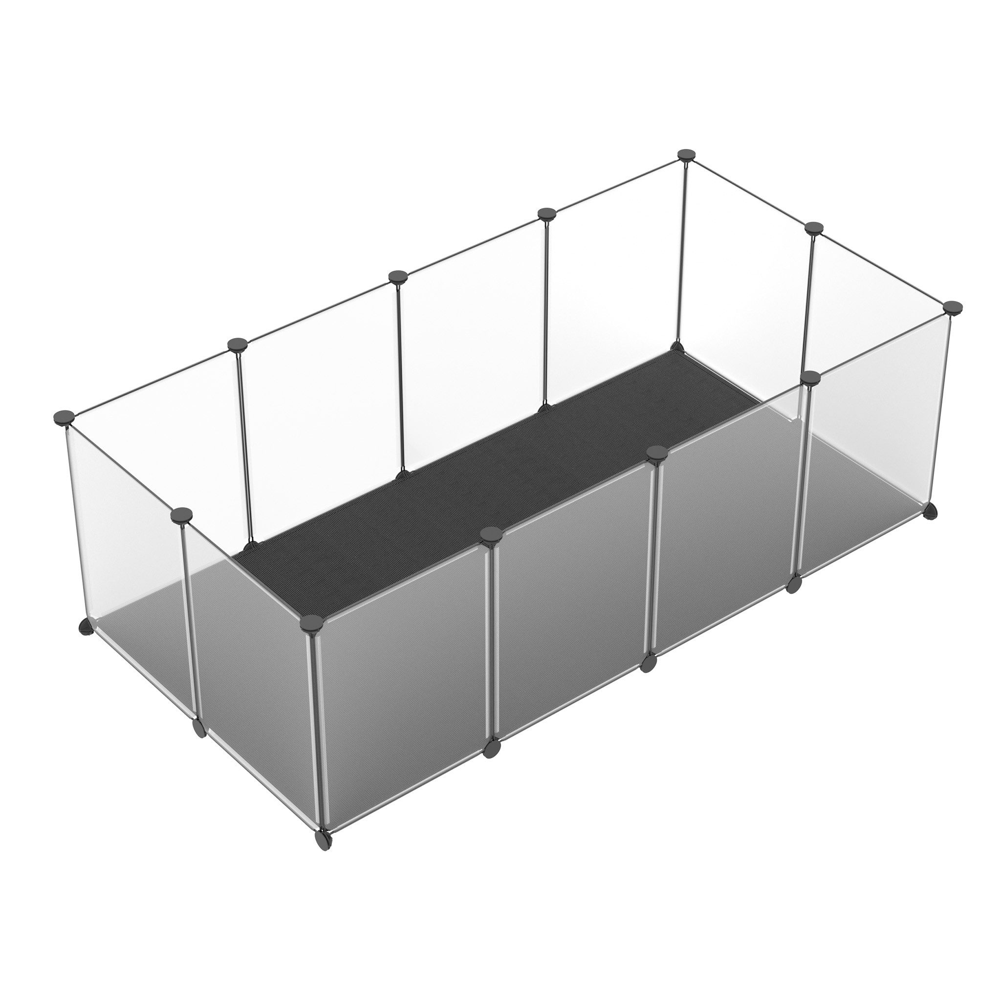 FIVMEN Freigehege Kleintiergehege mit Unterlage DIY Kleintierauslauf Innengehege, Kleintiergehege mit Unterlage DIY Kleintierauslauf Innengehege