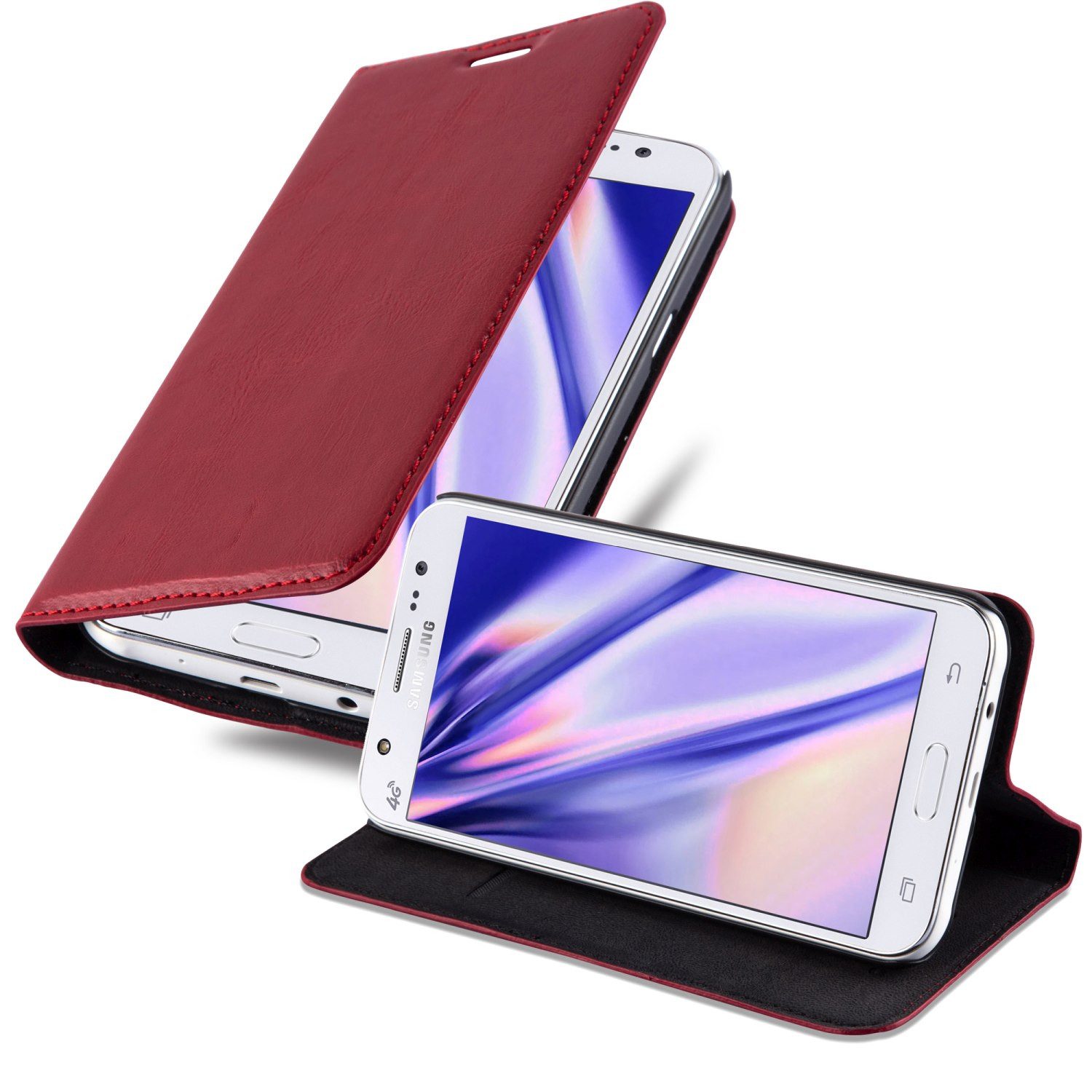 Cadorabo Handyhülle für Samsung Galaxy J5 2015 Hülle Samsung Galaxy J5 2015, Hülle Schutzhülle mit Standfunktion, Magnetverschluss und Kartenfach