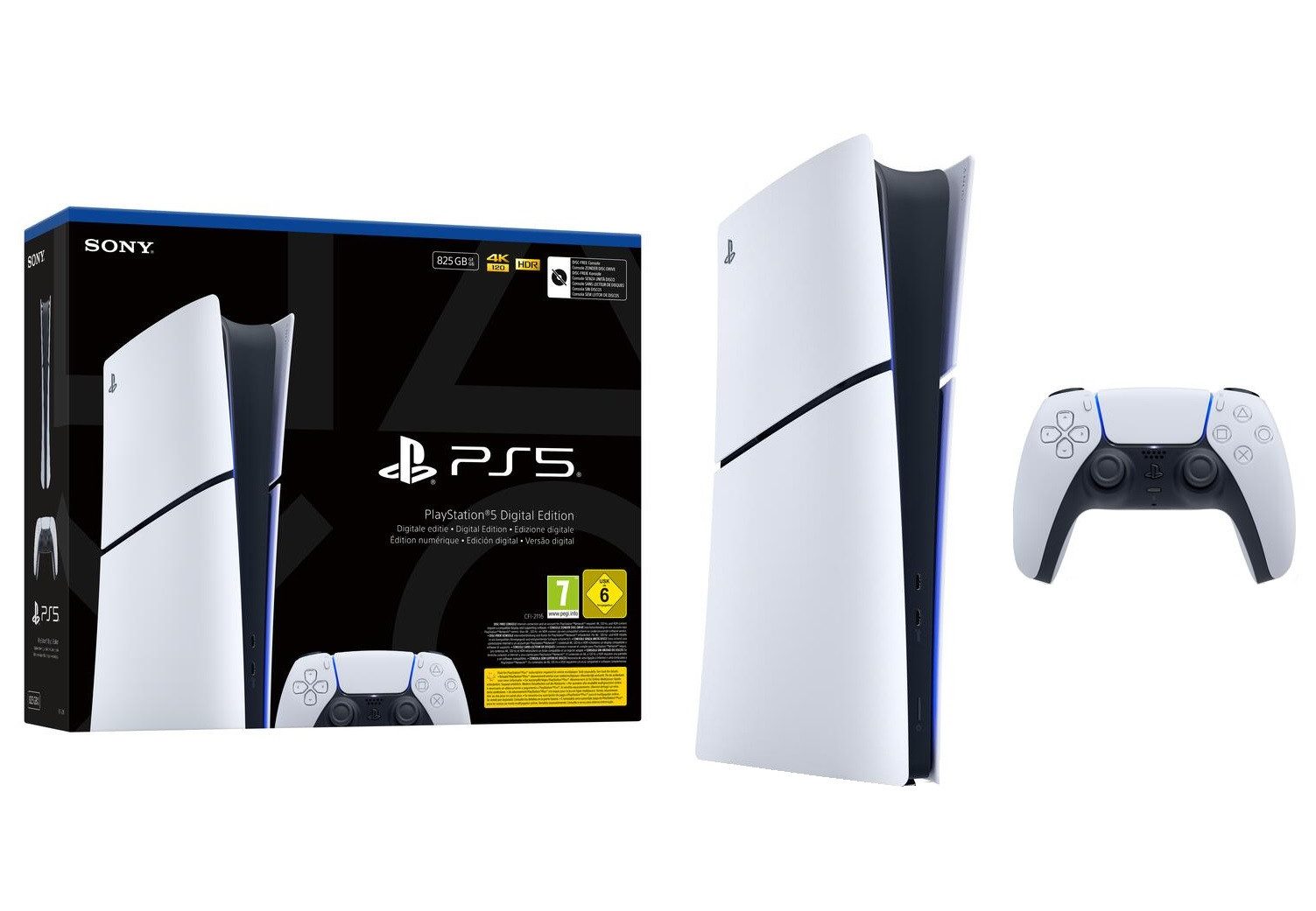 Playstation PlayStation 5 Slim DIGITAL Edition (PS5 Slim) - ohne Laufwerk, 825 GB
