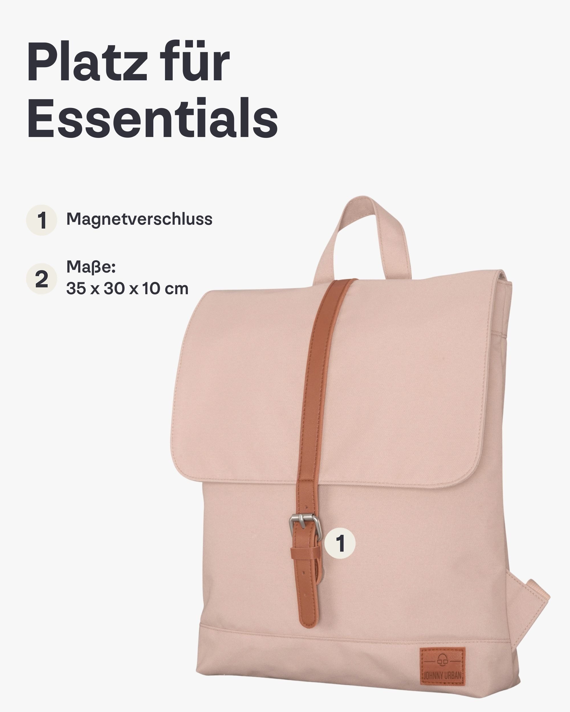 Johnny Urban Cityrucksack MIA Rucksack Damen, Tagesrucksack, Vordertasche, Laptopfach, Wasserabweisend