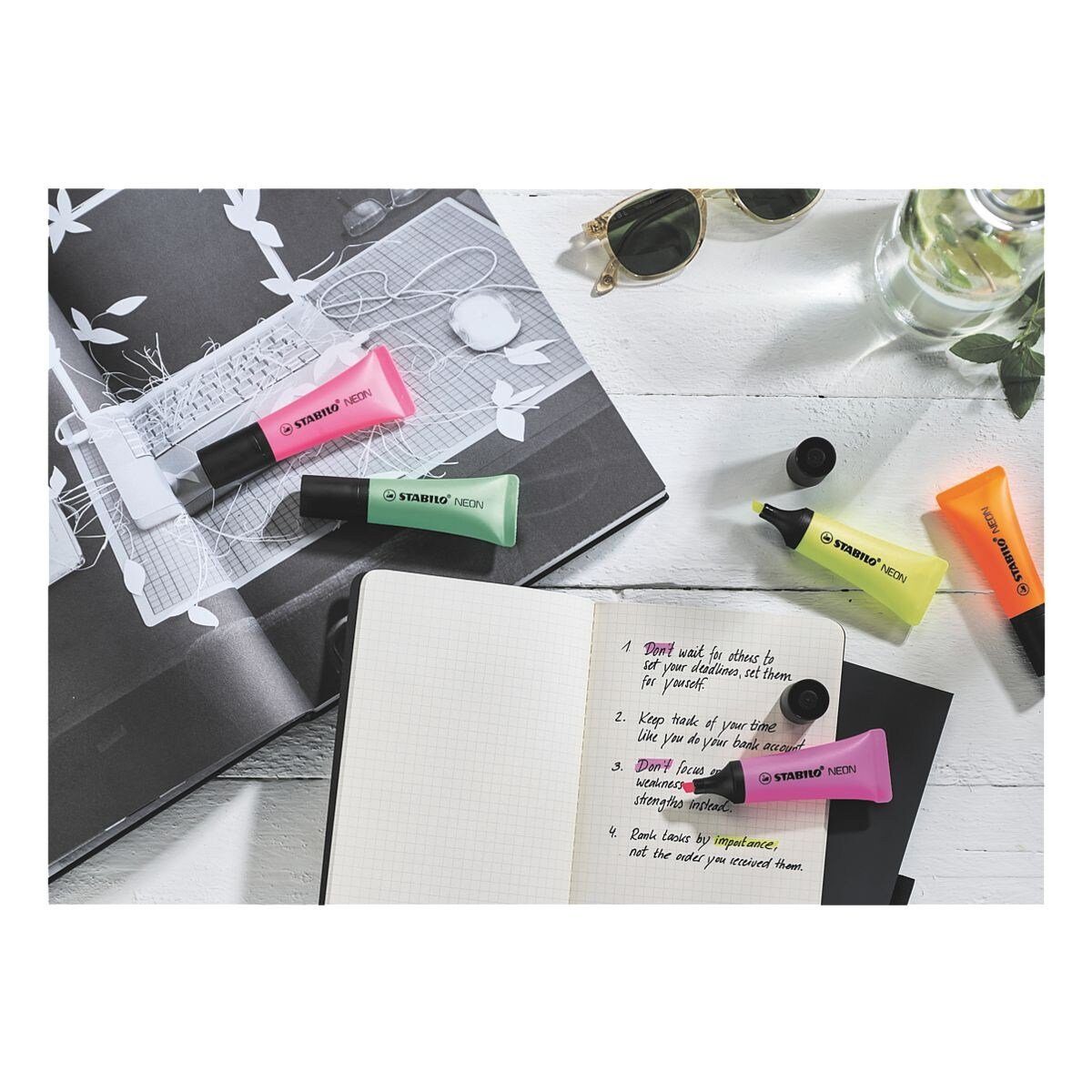 STABILO Marker NEON, (1-tlg), Textmarker in Neonfarbe