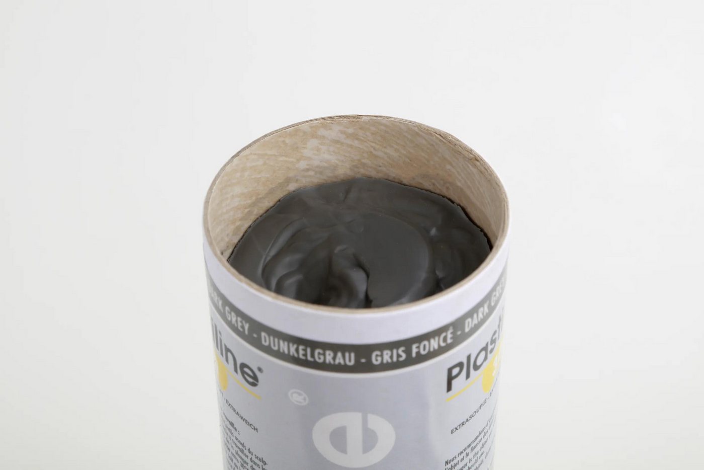Thumbnail - Plastiline Stempel 1kg Modelliermasse Härtegrad 30 (extraweich) - Dunkelgrau 1730T, PLASTILINE