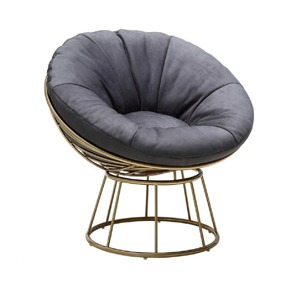 Luxus Textil Sessel JVmoebel Design Sessel), (1-St., Polster Europe Made in Wohnzimmer Sessel Moderne Grau