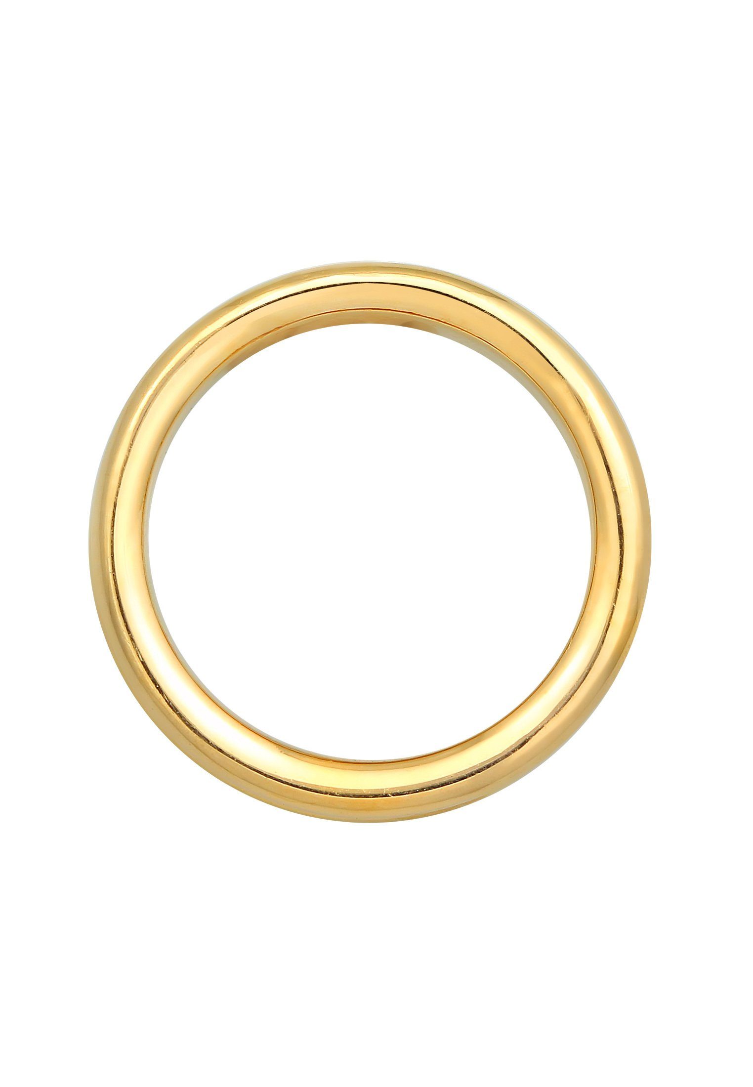 Fingerring Gold Elegant 925 Premium Silber Bandring Elli Kristall
