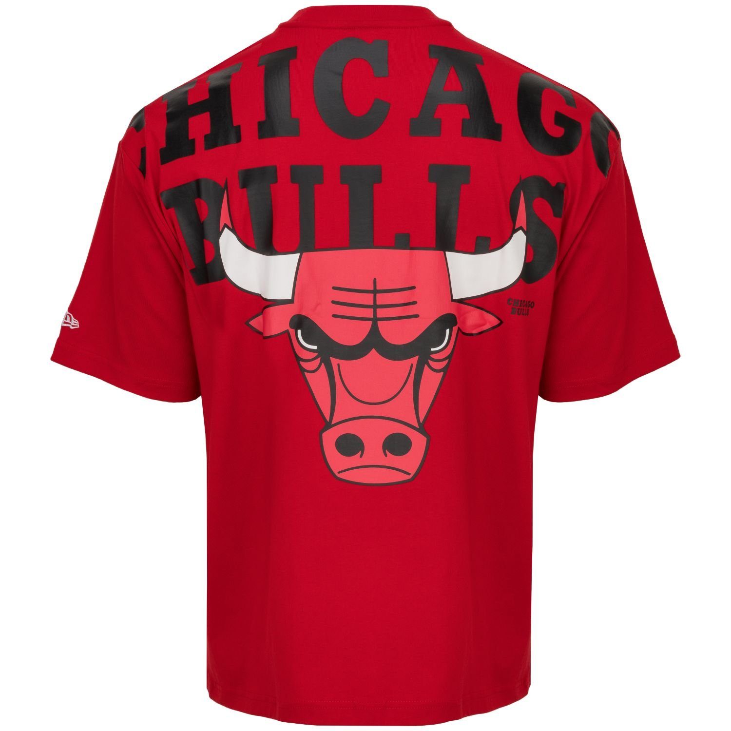 Bulls Oversized Print-Shirt New BACKPRINT Era Chicago