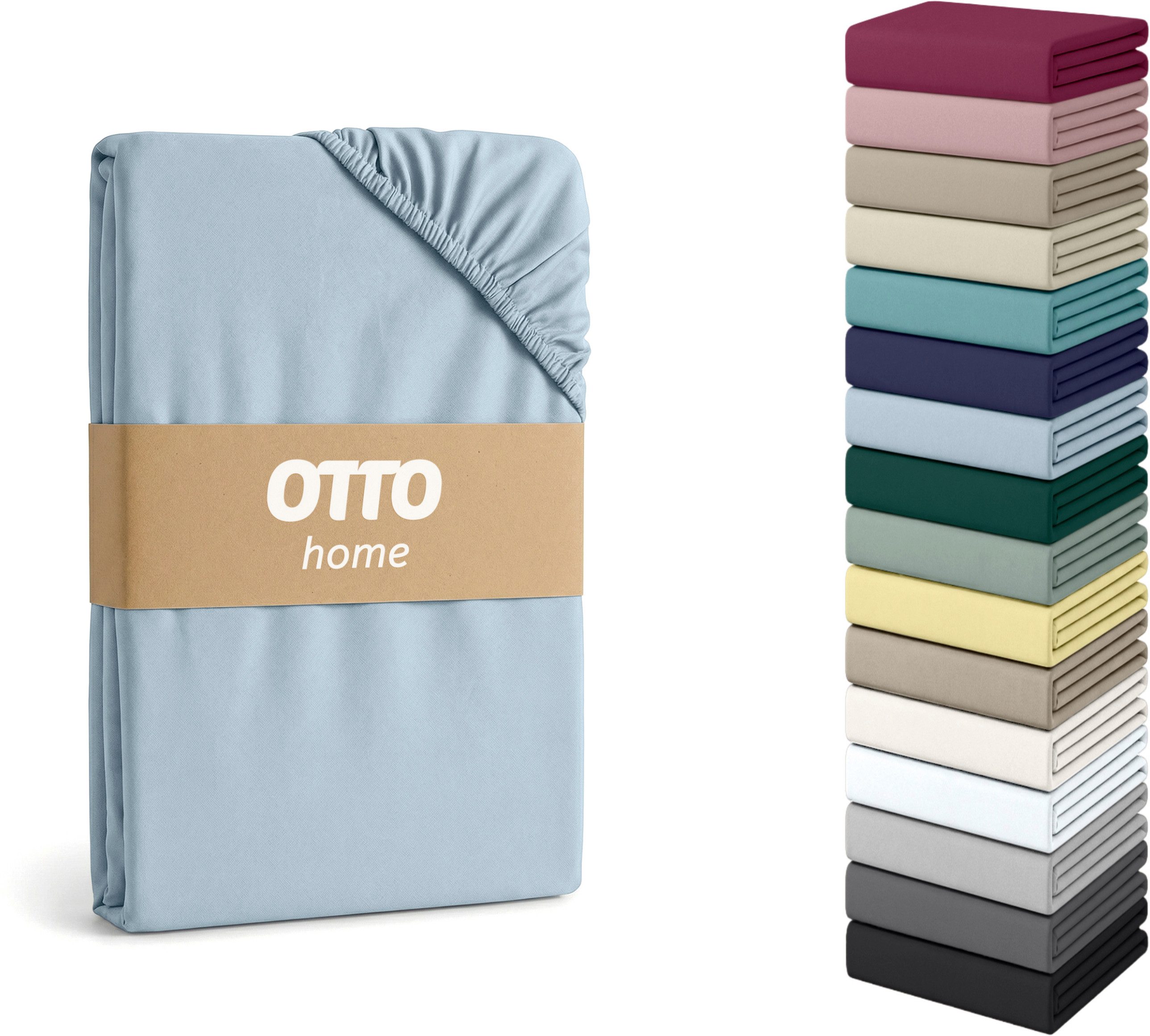 OTTO home Spannbettlaken Physalis Topper COMFORT, Jersey-Elasthan, Gummizug: rundum, (1 Stück), bis 10 cm Höhe, Bettlaken, Laken, in Comfort & Premium Qualität