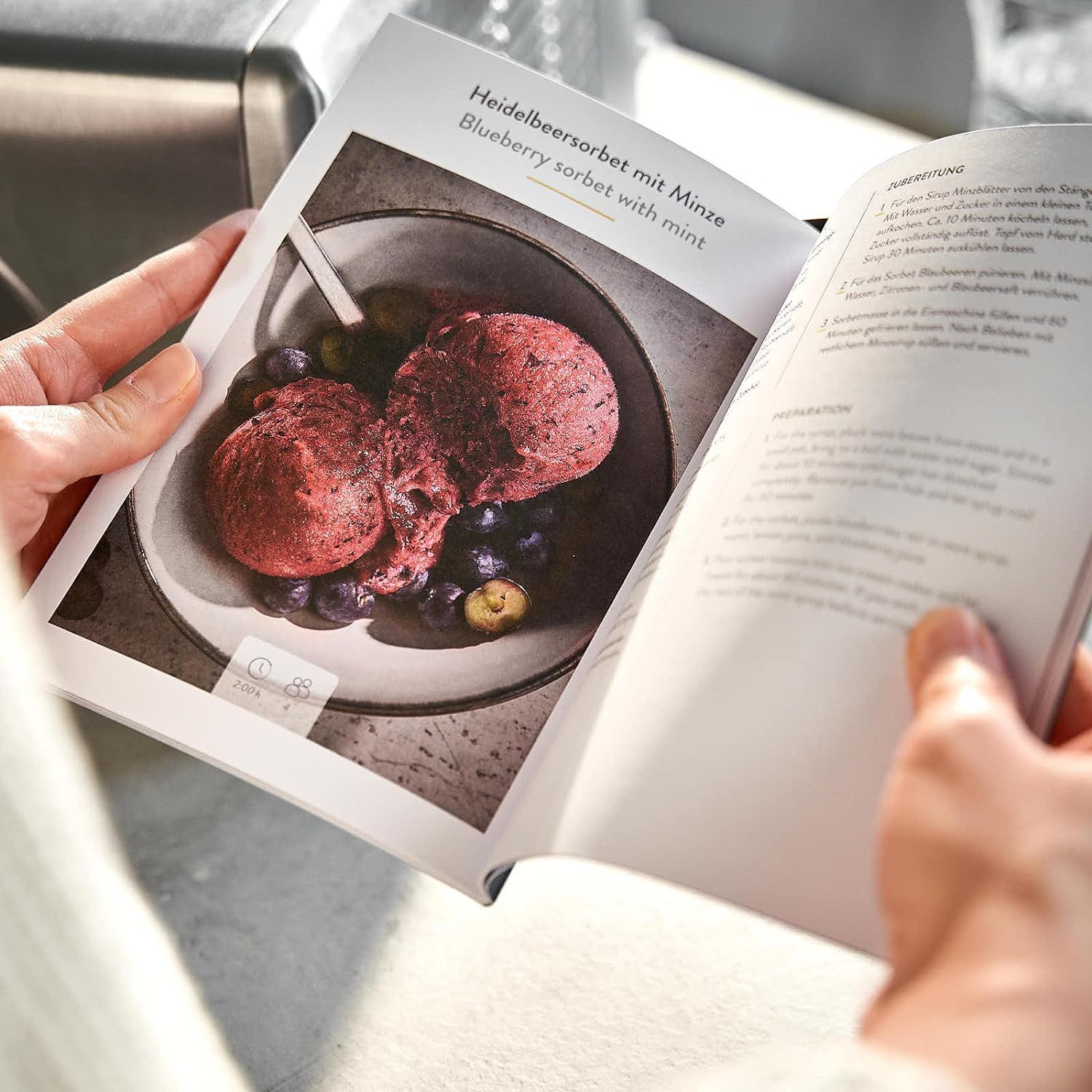 Springlane Eismaschine Emma 1,5 L mit selbstkühlendem Kompressor, aus Edelstahl, 1,50 l, 150,00 W, Eiscreme, Sorbet, Frozen Joghurt, inkl. Rezeptheft