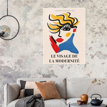 Posterlounge Poster Exhibition Posters, Le Visage de la modernité II, Wohnzimmer Modern Grafikdesign