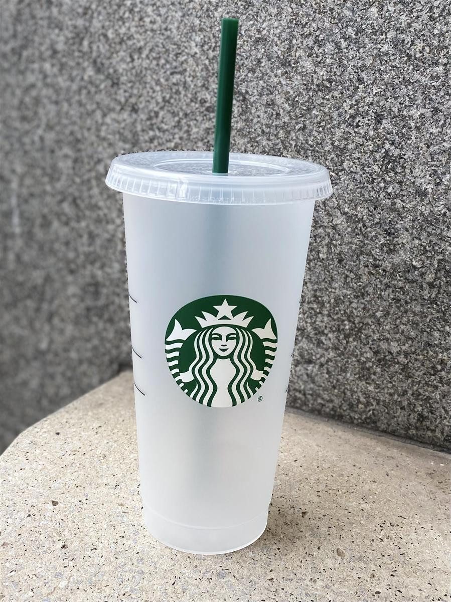 Starbucks Frühstücks-Geschirrset Starbucks Cold Cup Large Edition Becher 710ml wiederverwendbar