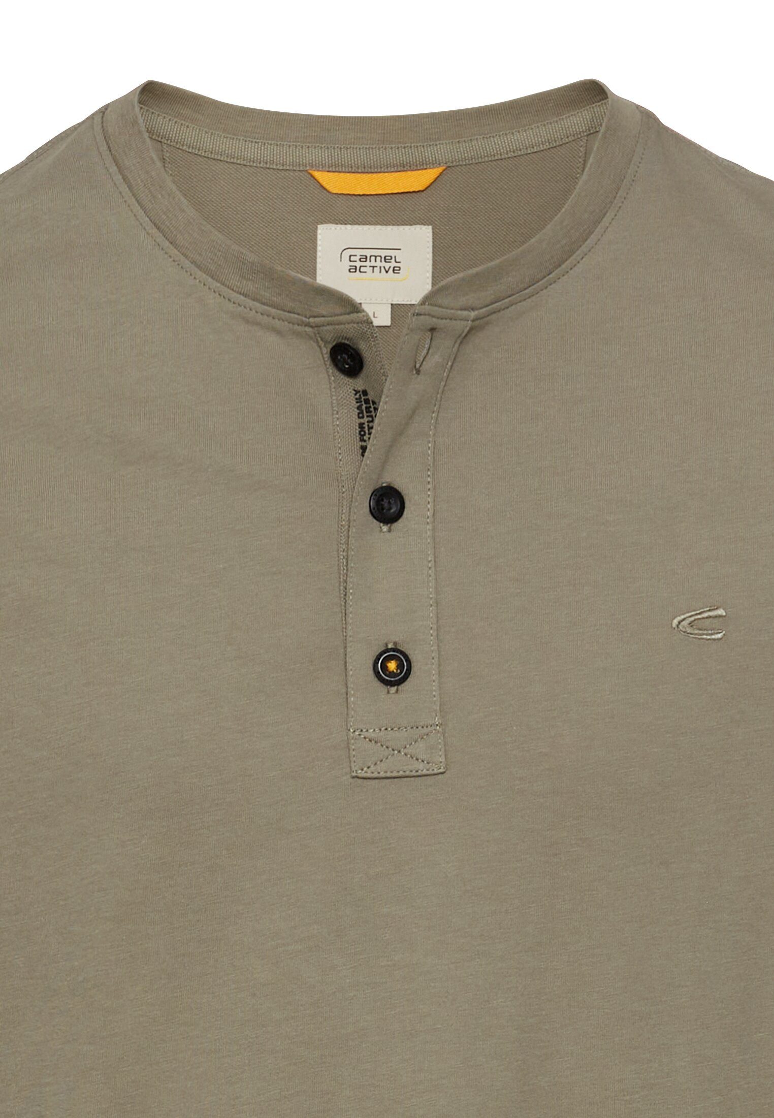 camel active T-Shirt MFO Henley 1/2Arm